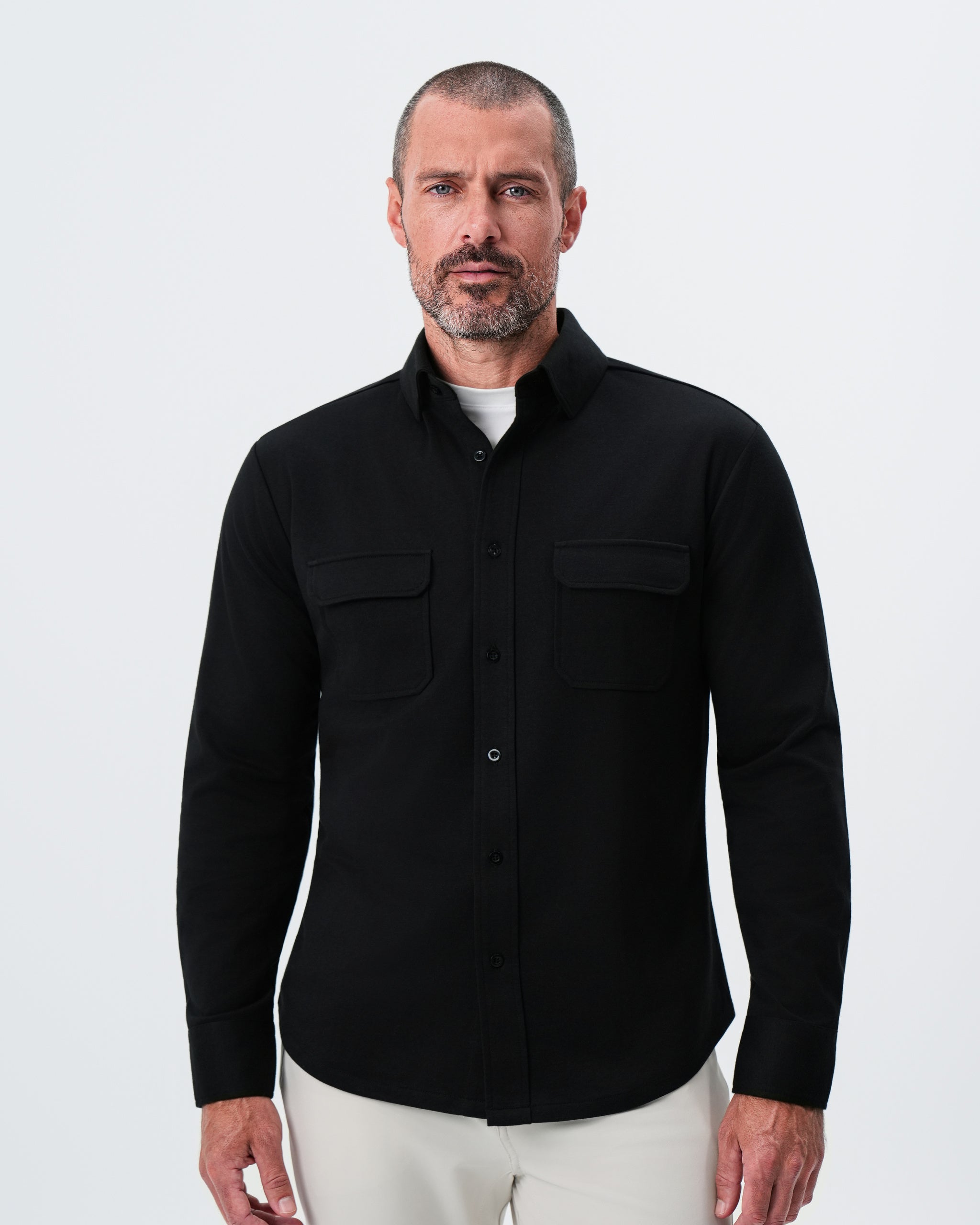 Patch Pocket Button Down - Black