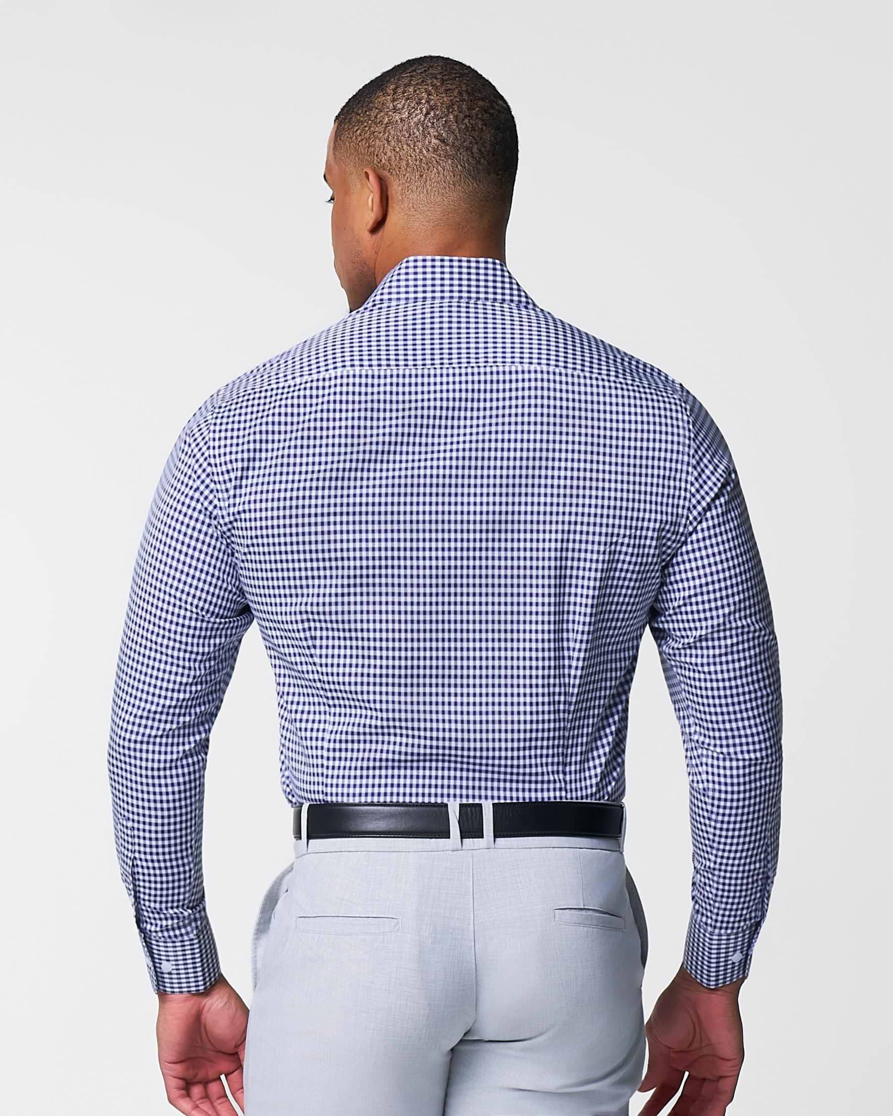 "The Rooney" Navy Gingham