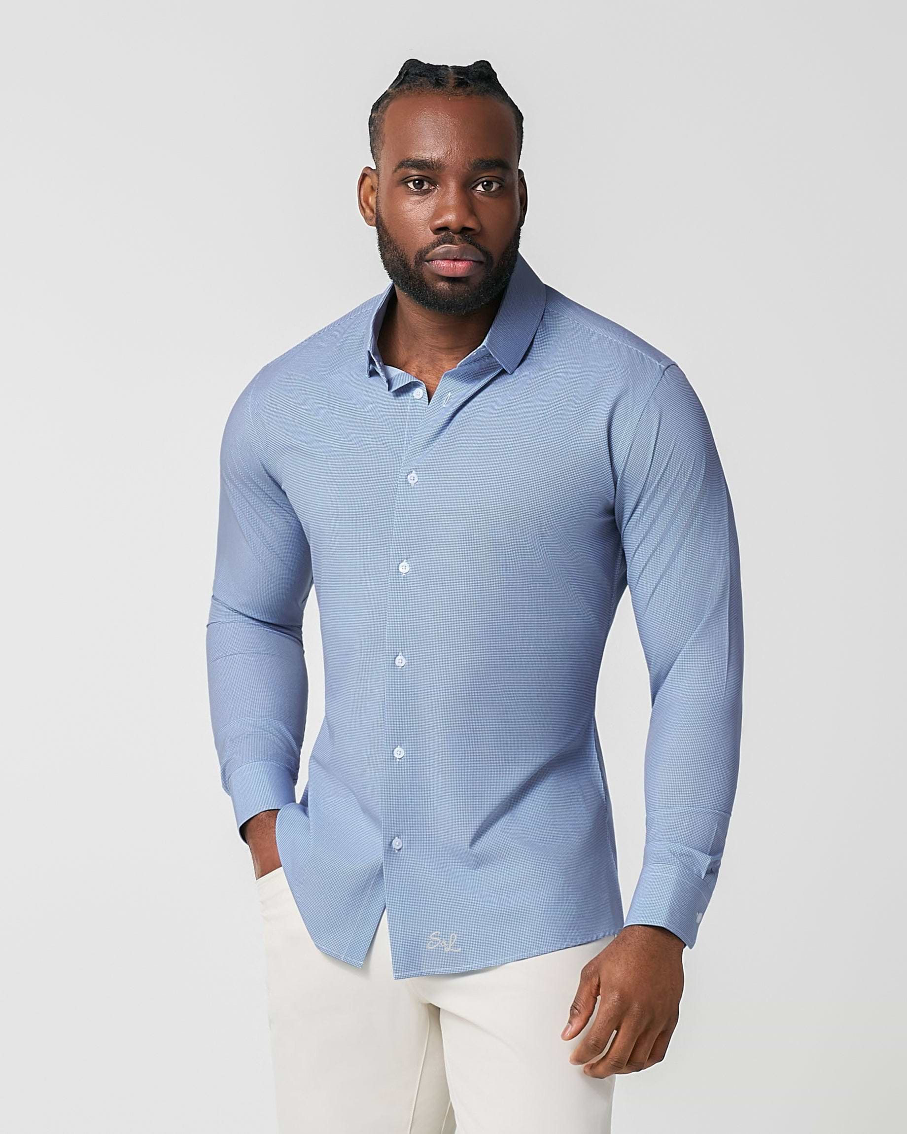 "The Rover" Blue Mini Windowpane