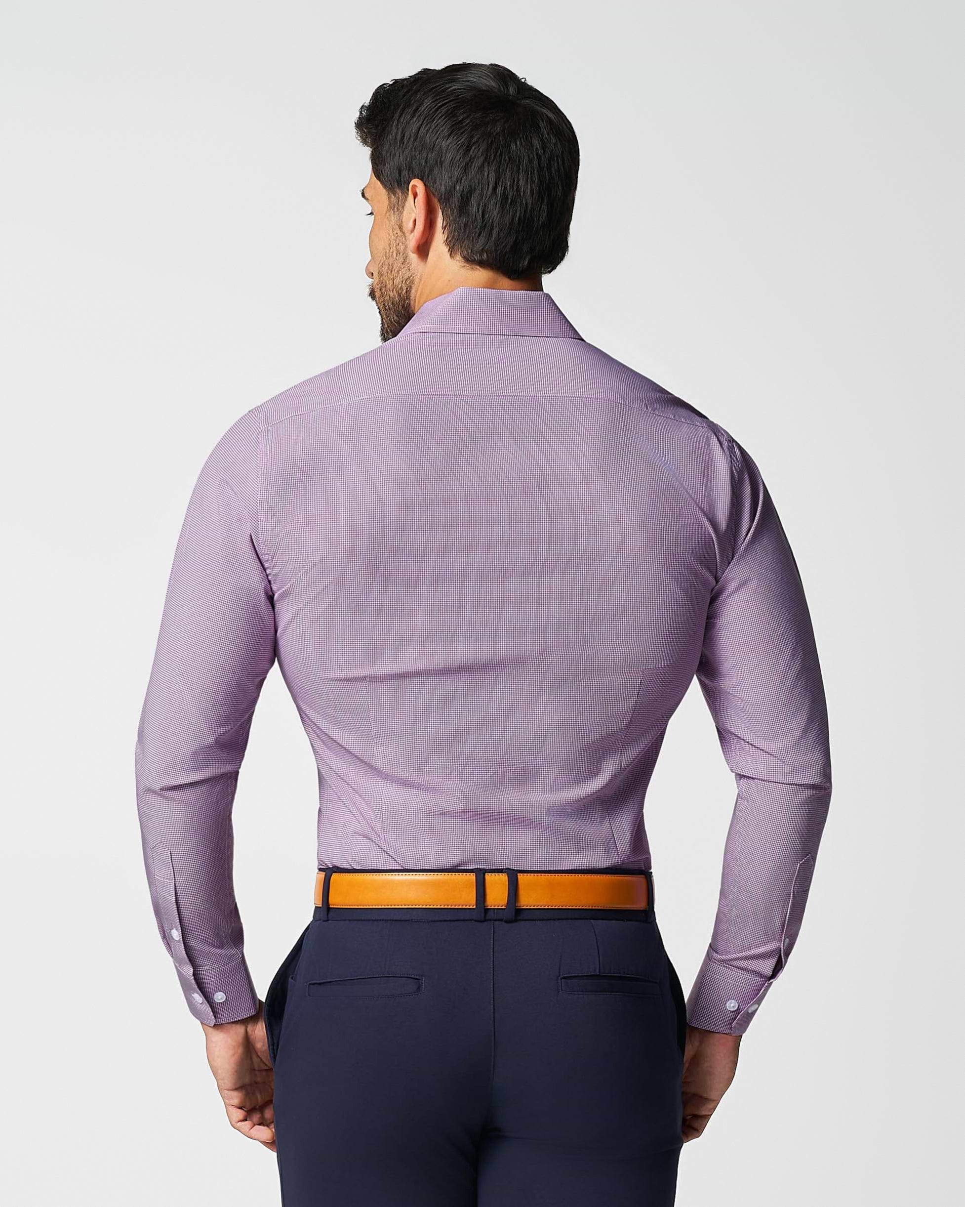 "The Ryan" Dark Purple Micro Check