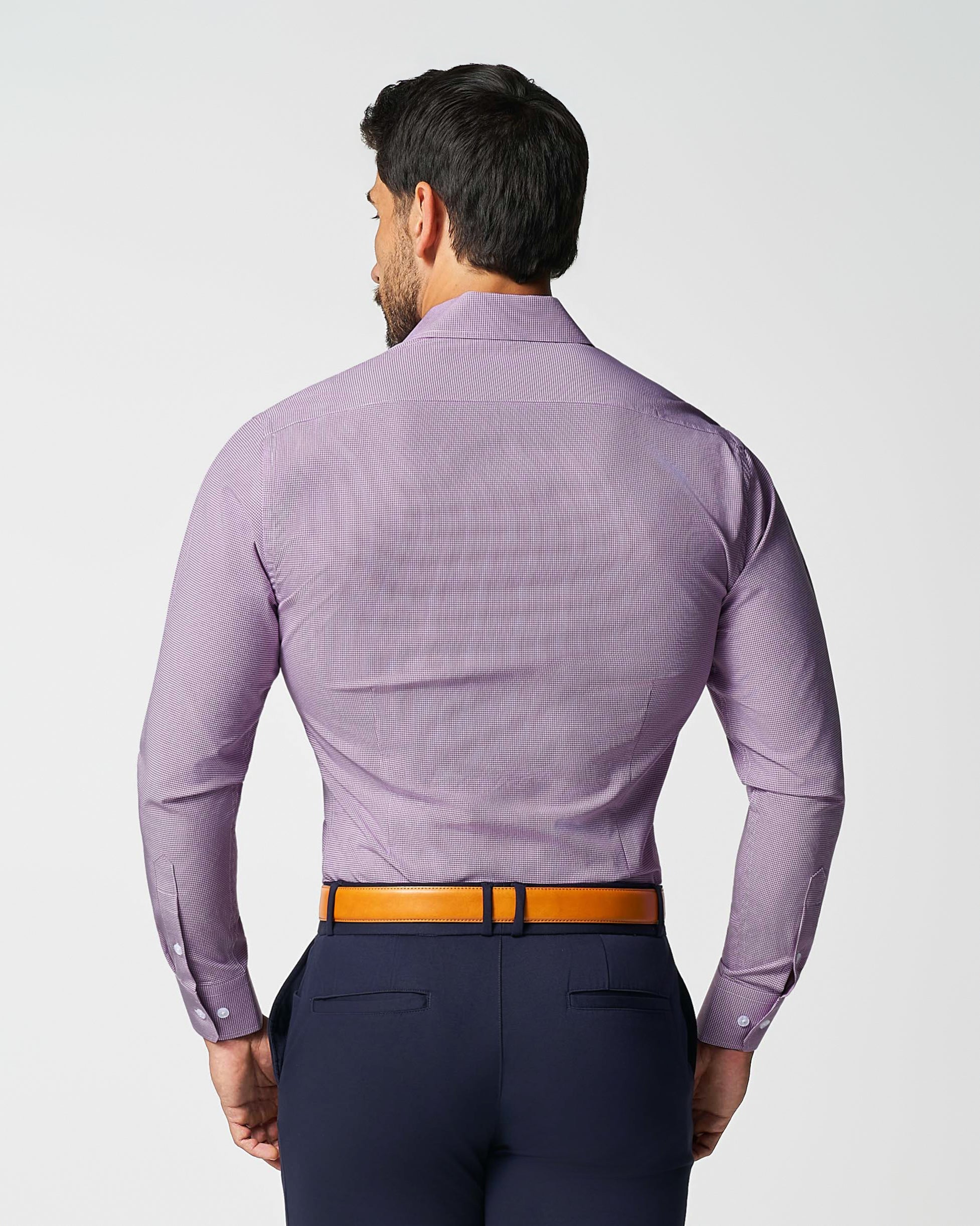 "The Ryan" Dark Purple Micro Check