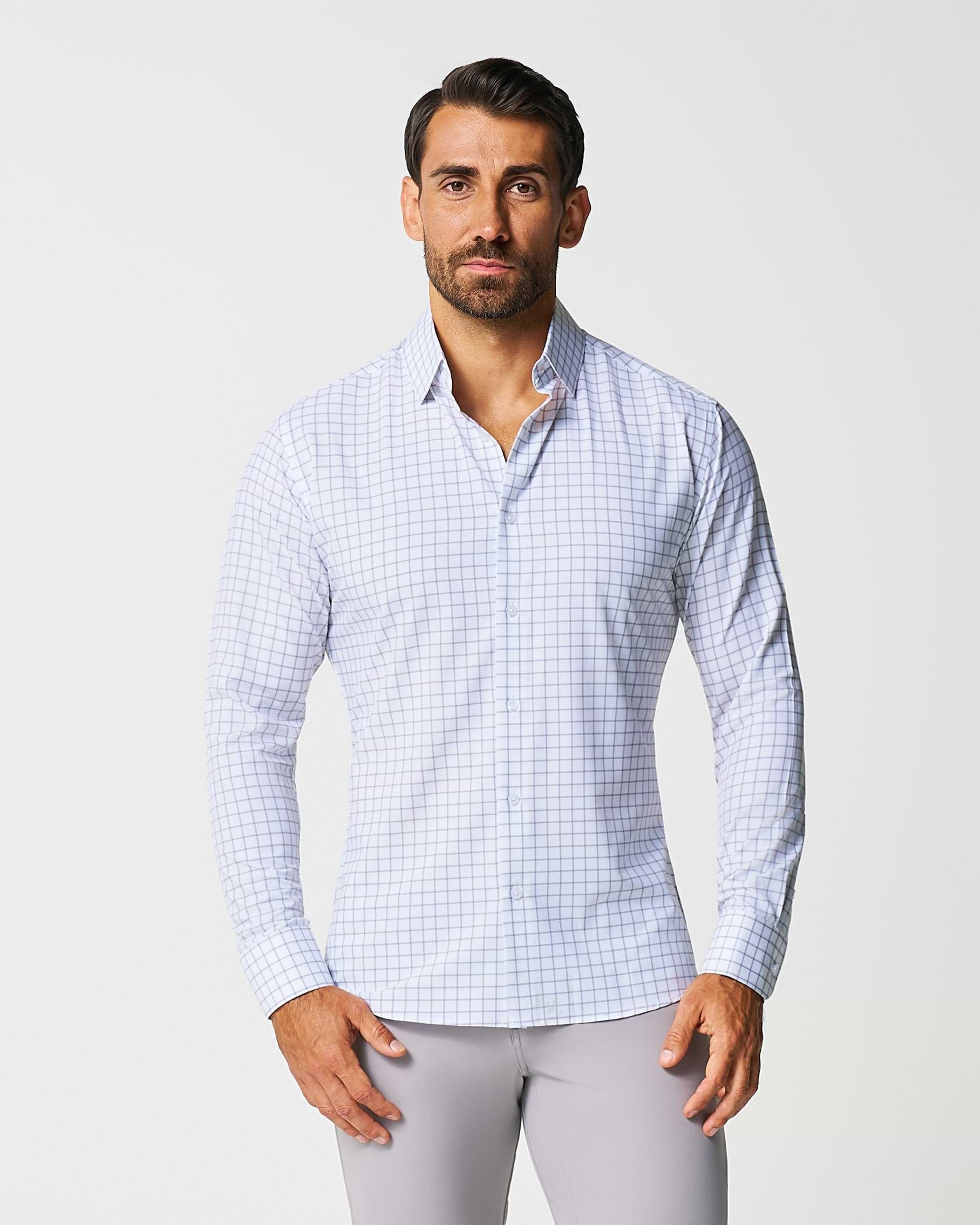 "The Scottie" Grey & White Windowpane
