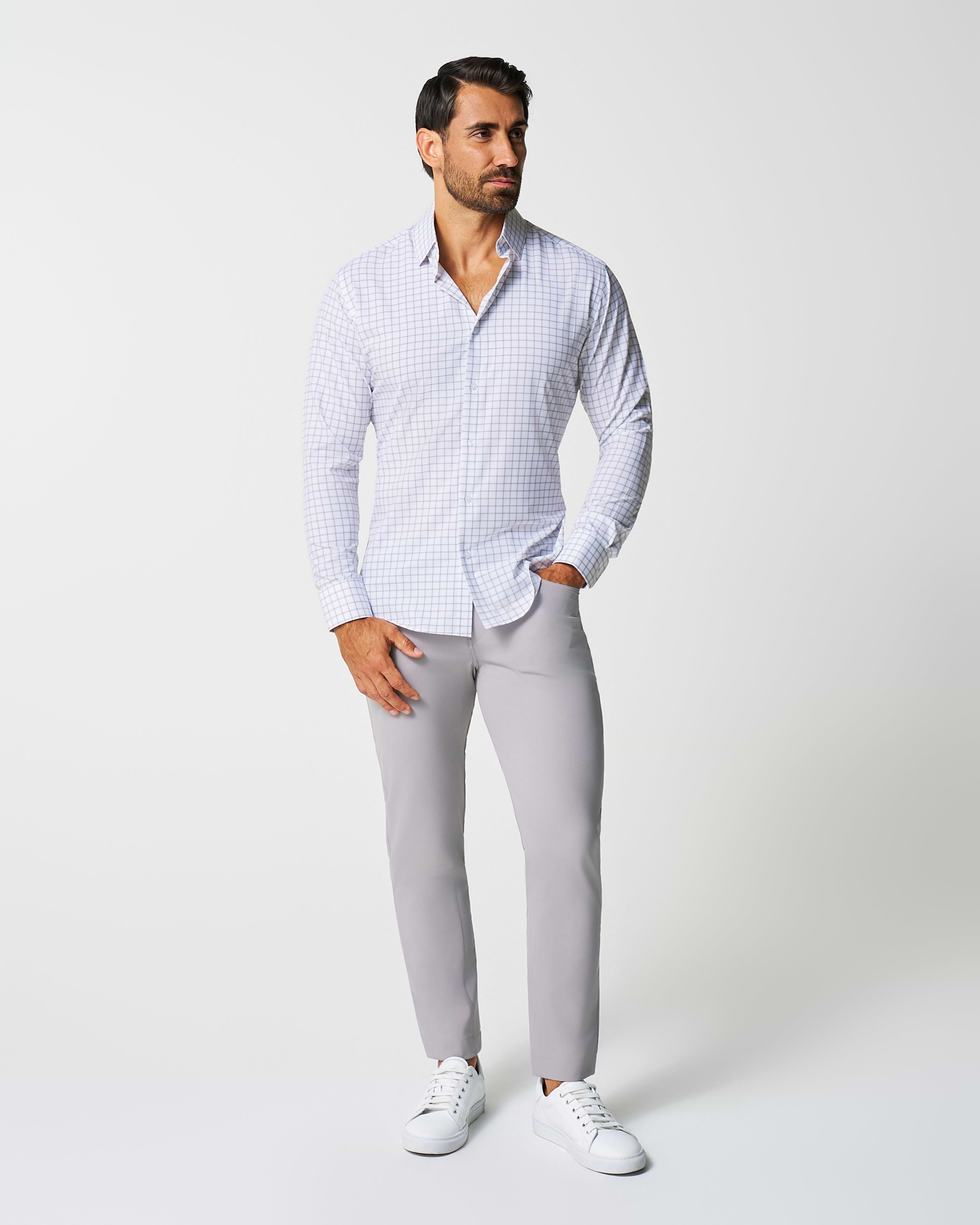"The Scottie" Grey & White Windowpane