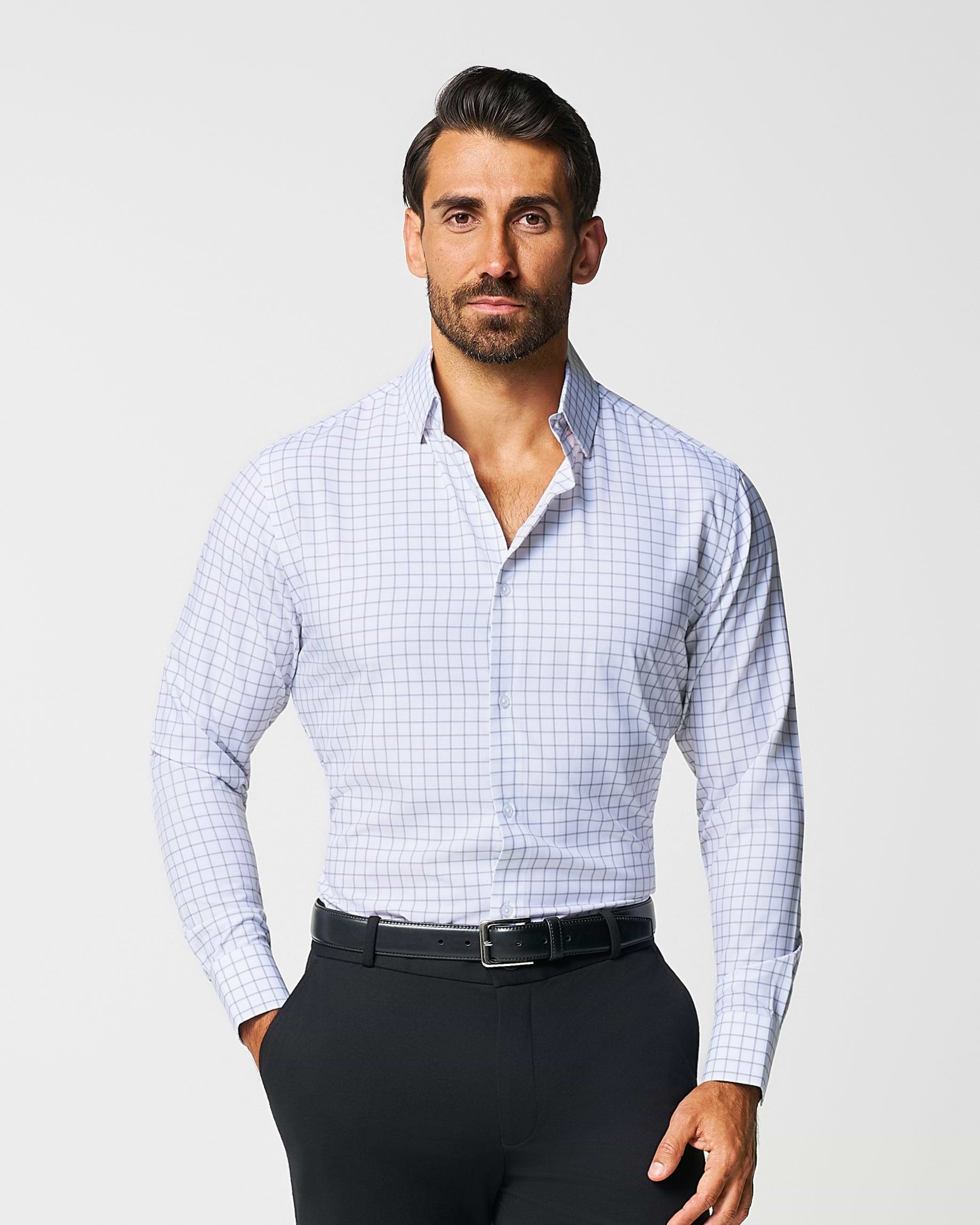 "The Scottie" Grey & White Windowpane