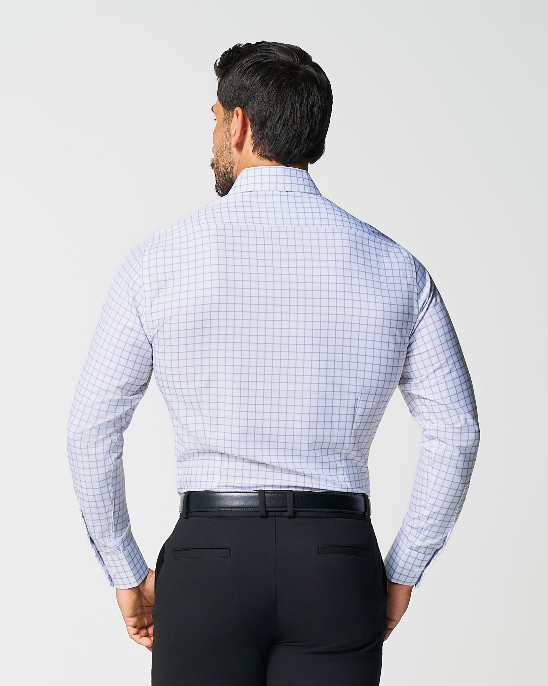 "The Scottie" Grey & White Windowpane