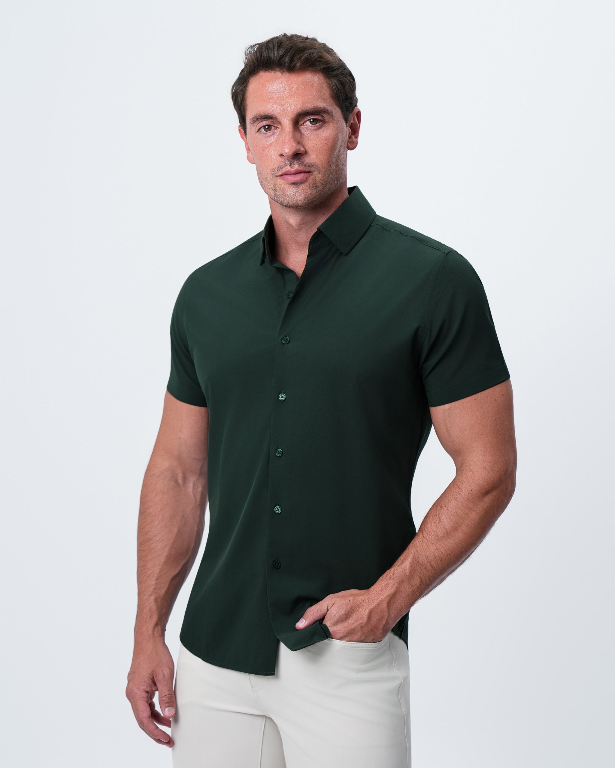 ''The Gino'' - Solid Dark Olive Green