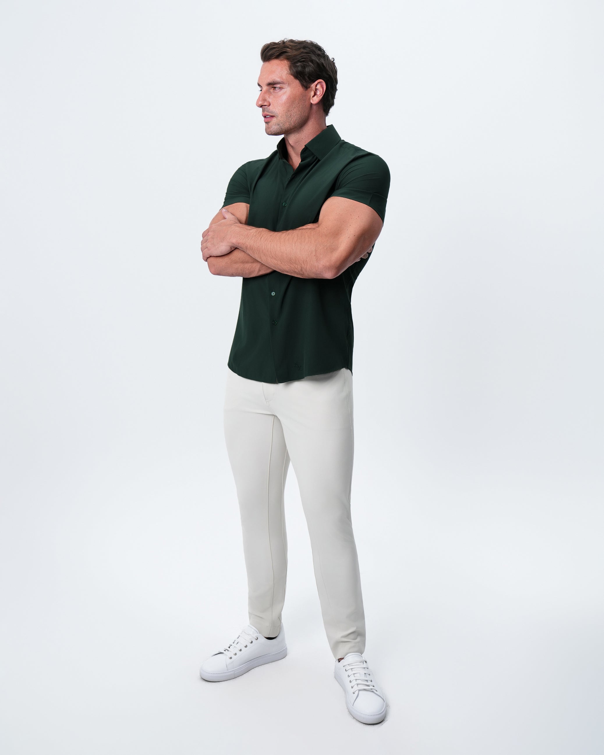 ''The Gino'' - Solid Dark Olive Green