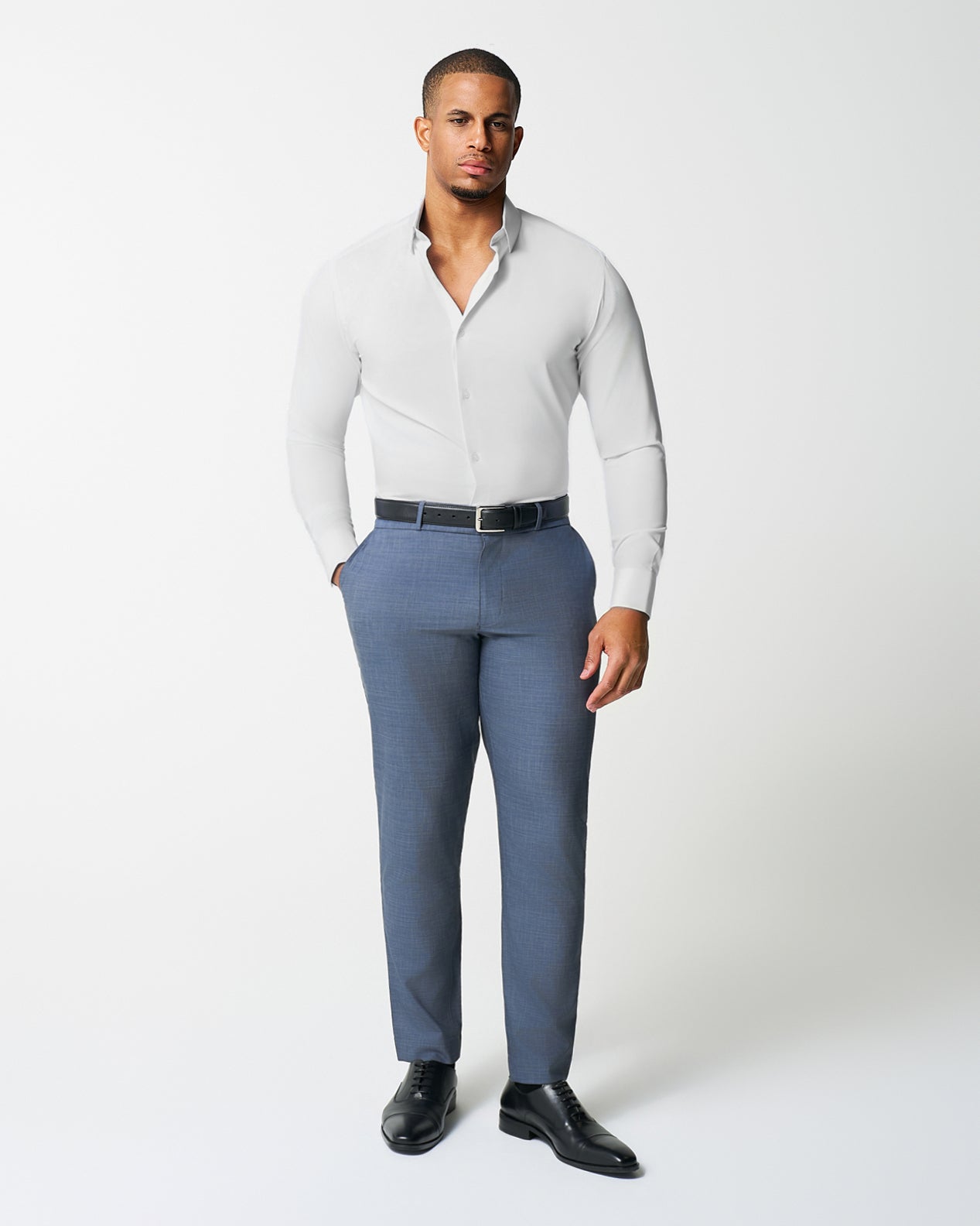 "The Stafford" Solid White Weave