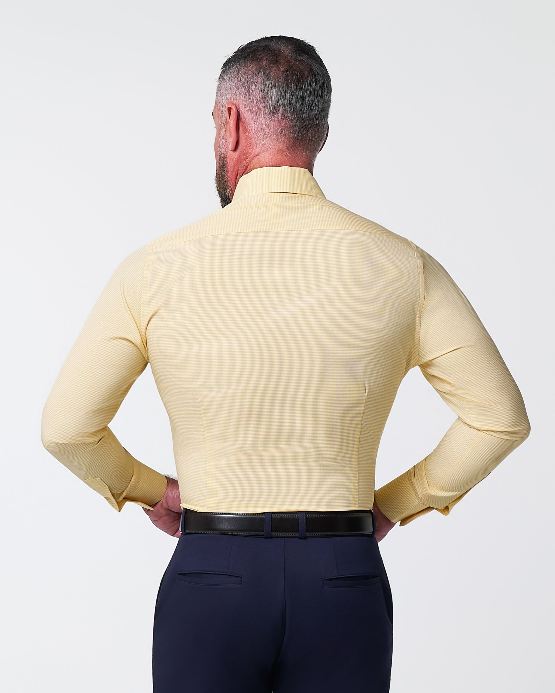 "The Stanley" Yellow Microcheck