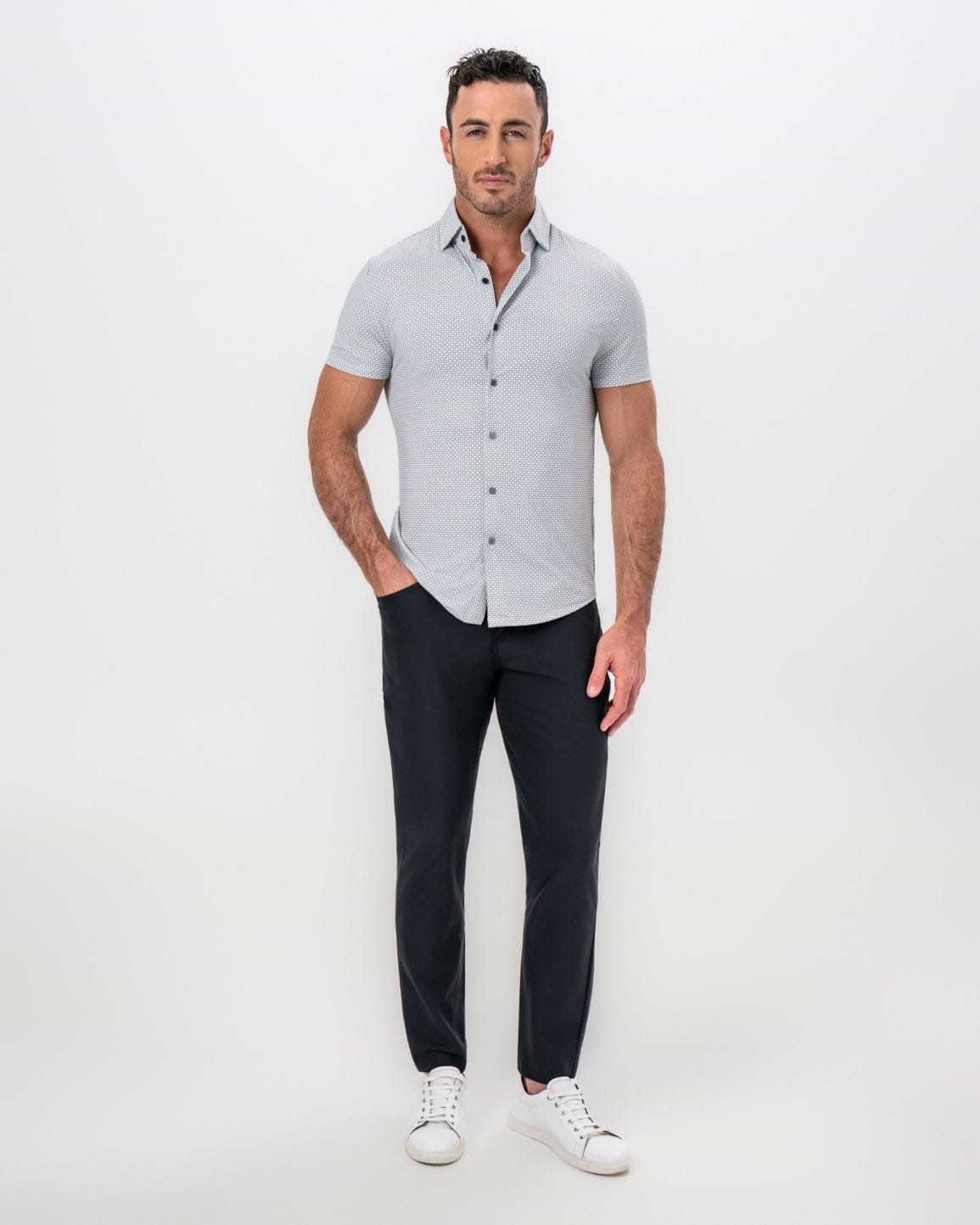 "The Barkley" Black & White Geometric Interlock