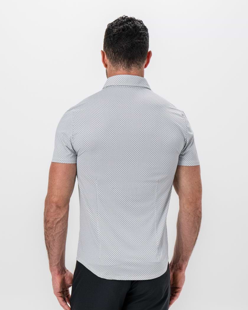 "The Barkley" Black & White Geometric Interlock