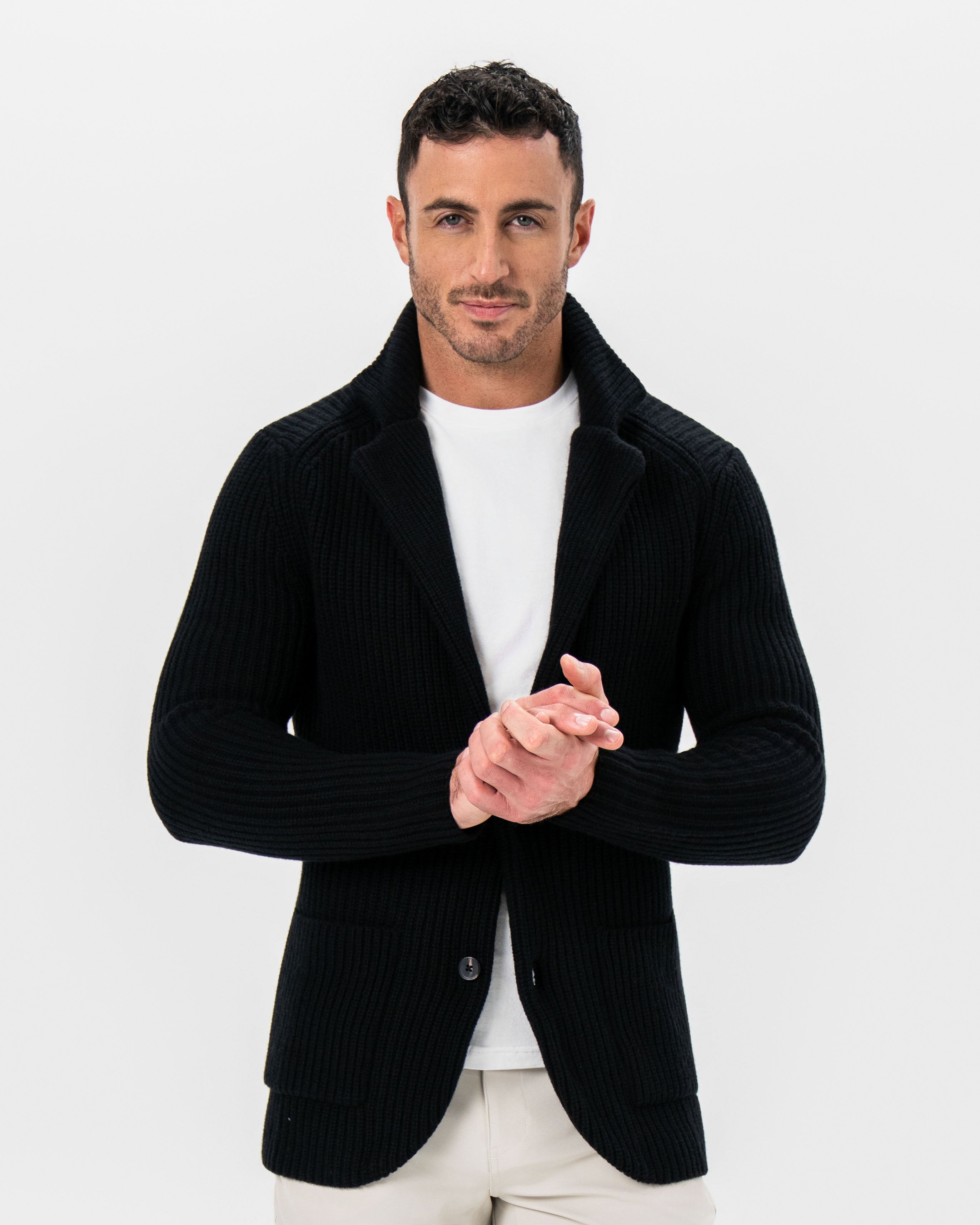 Sweater Blazer - Black