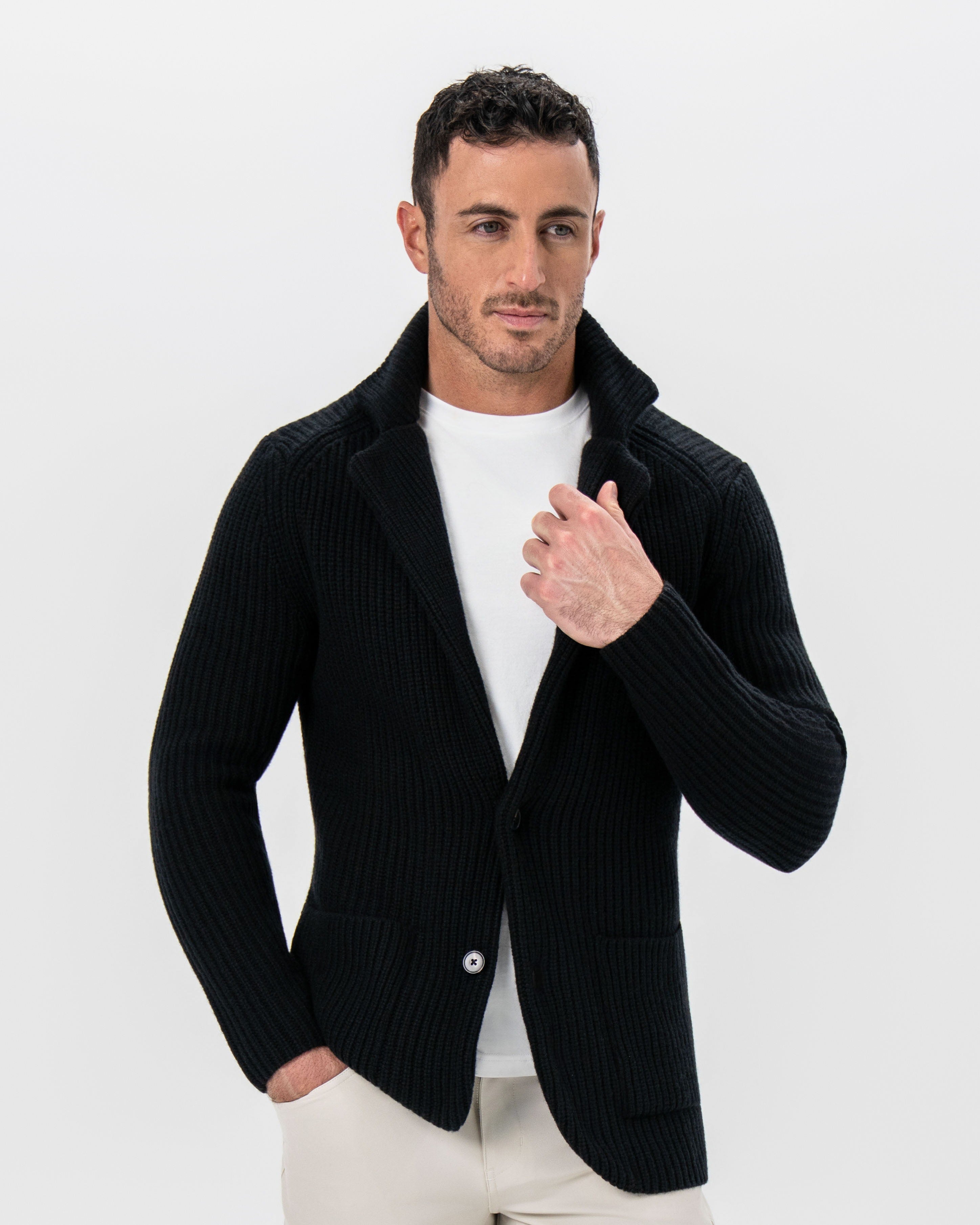Sweater Blazer - Black