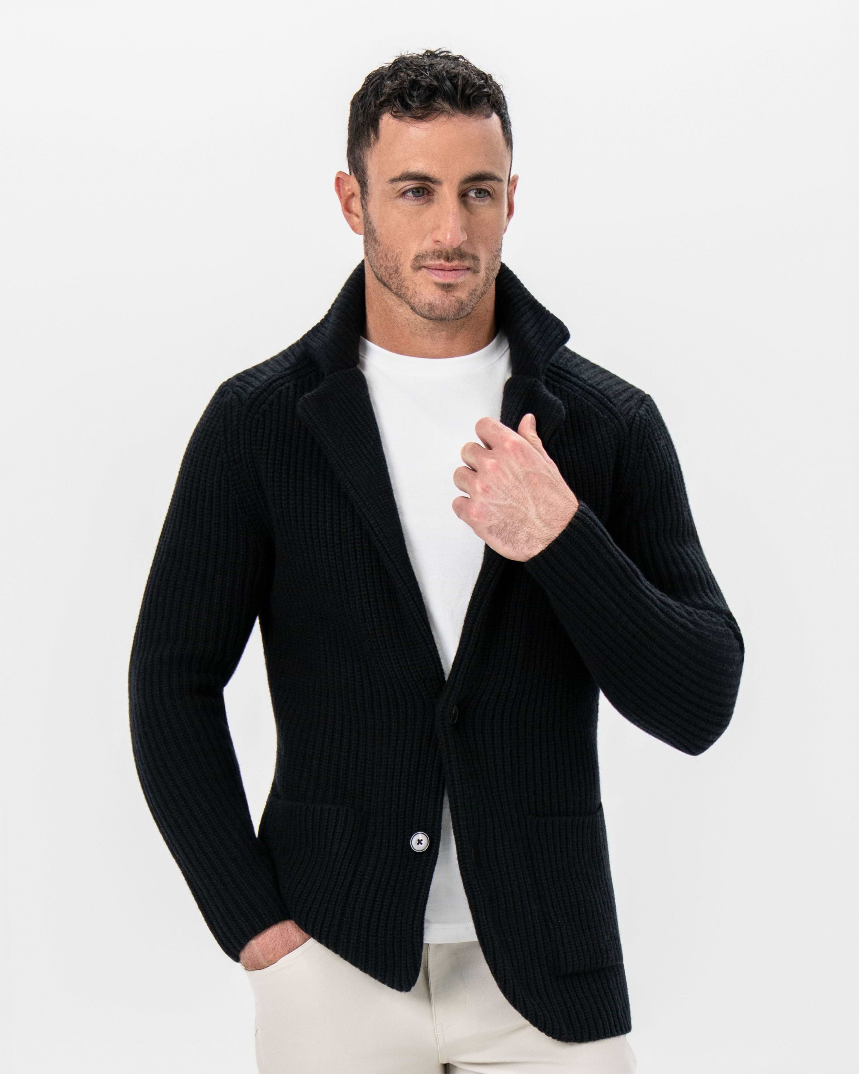Sweater Blazer - Black