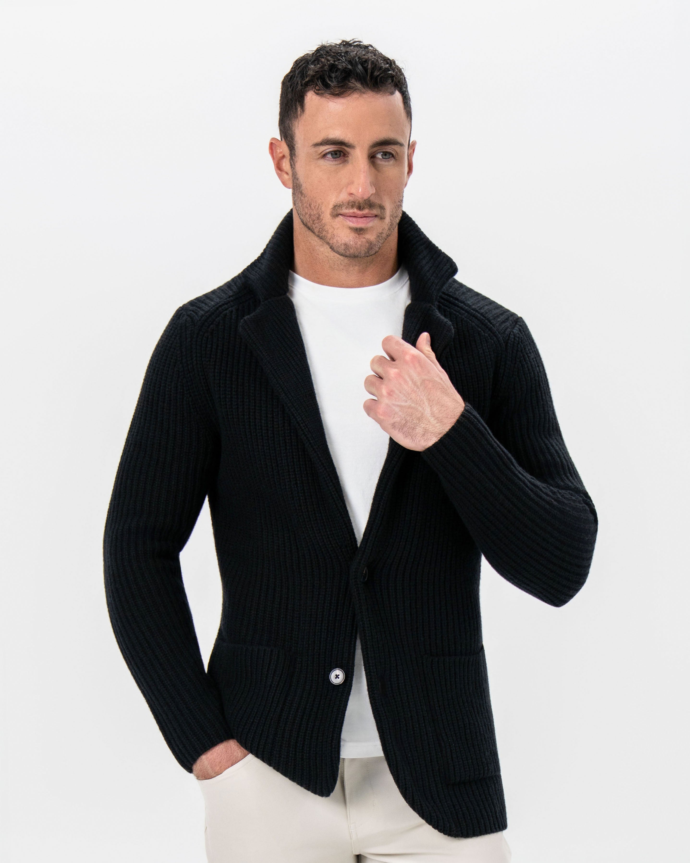 Sweater Blazer - Black