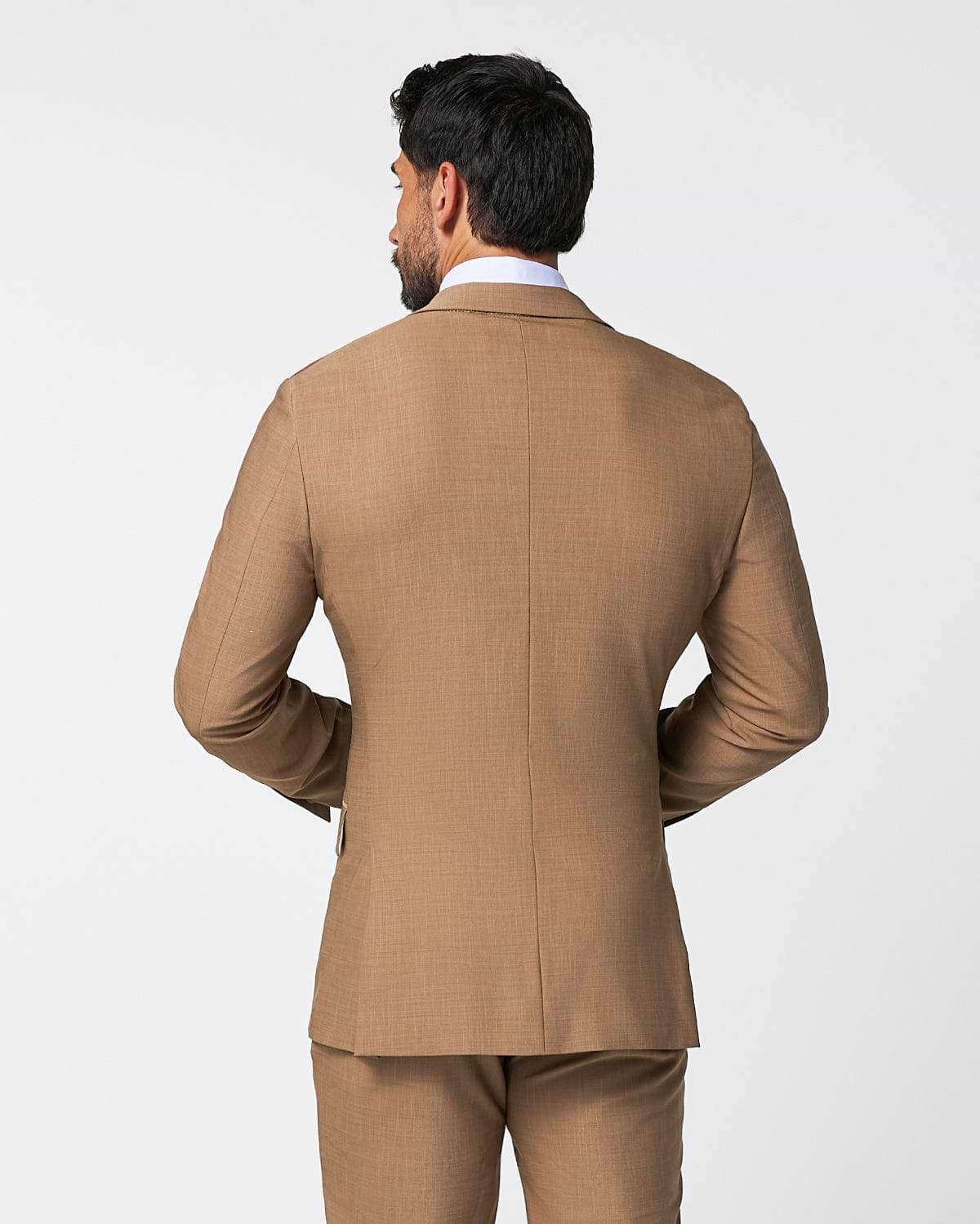 Athletic Fit Stretch Blazer - Heathered Cappuccino