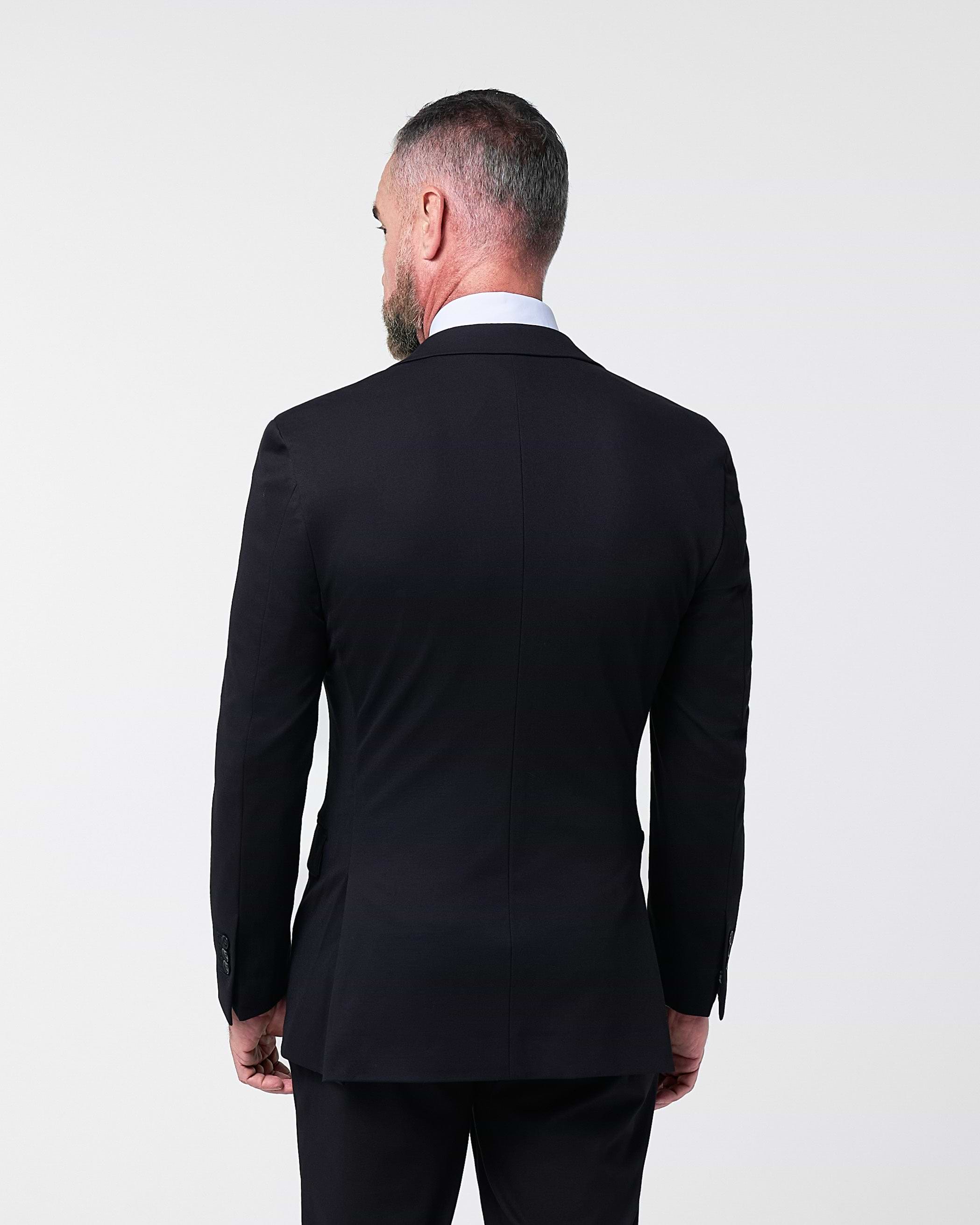 Athletic Fit Stretch Blazer - Black