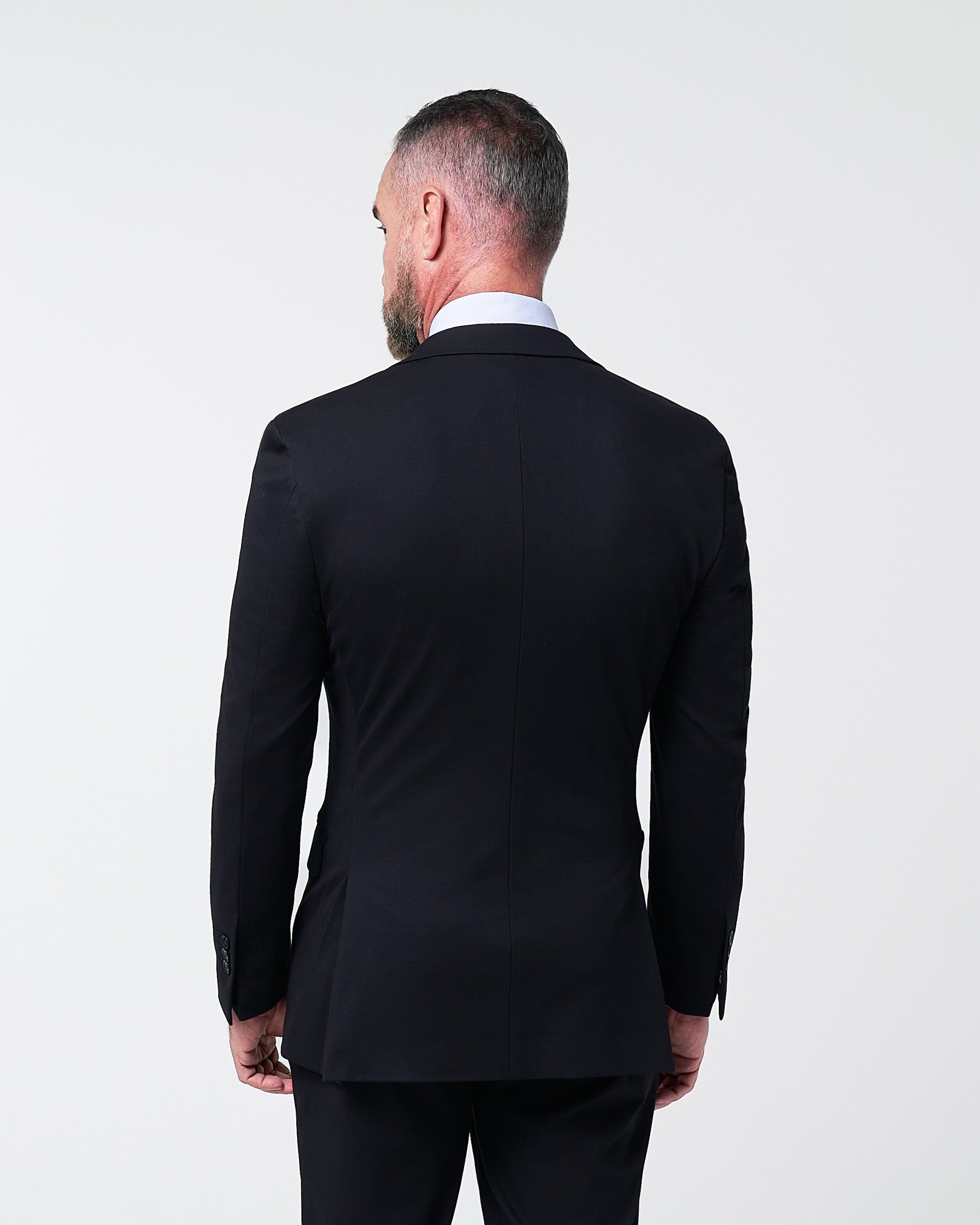 Athletic Fit Stretch Blazer - Black