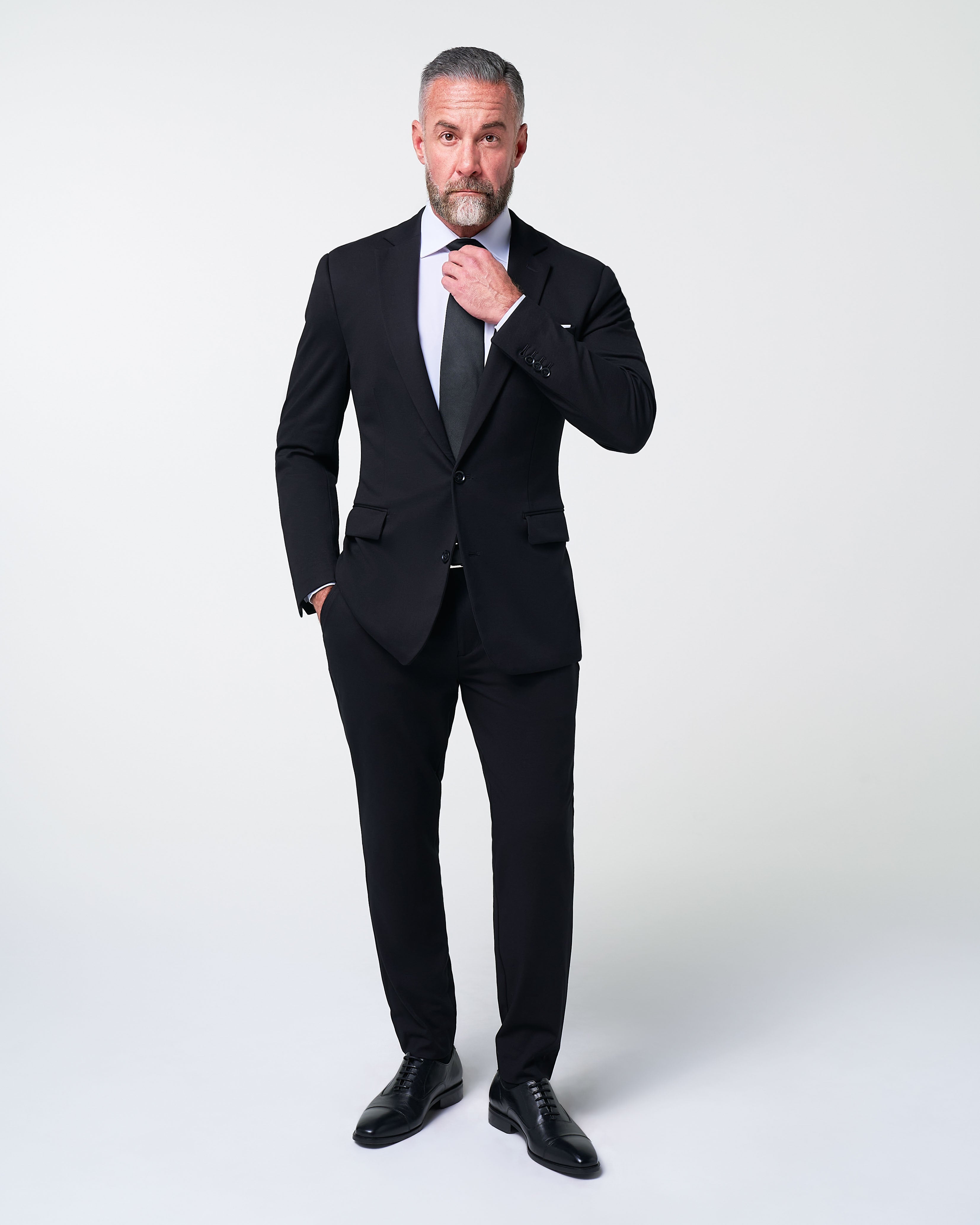 Athletic Fit Stretch Blazer - Black