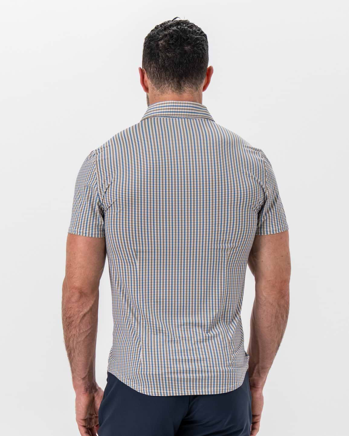 "The Coastal" Blue and Stone Big Check