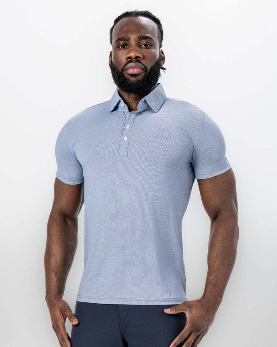 "The Crosby" Navy & White Mini Geo Pattern