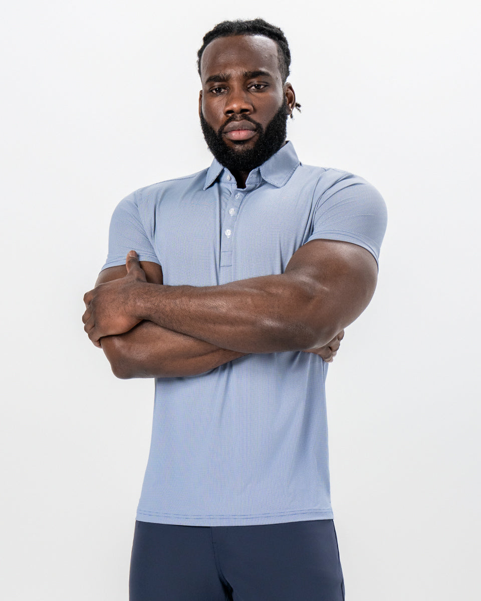 "The Crosby" Navy & White Mini Geo Pattern