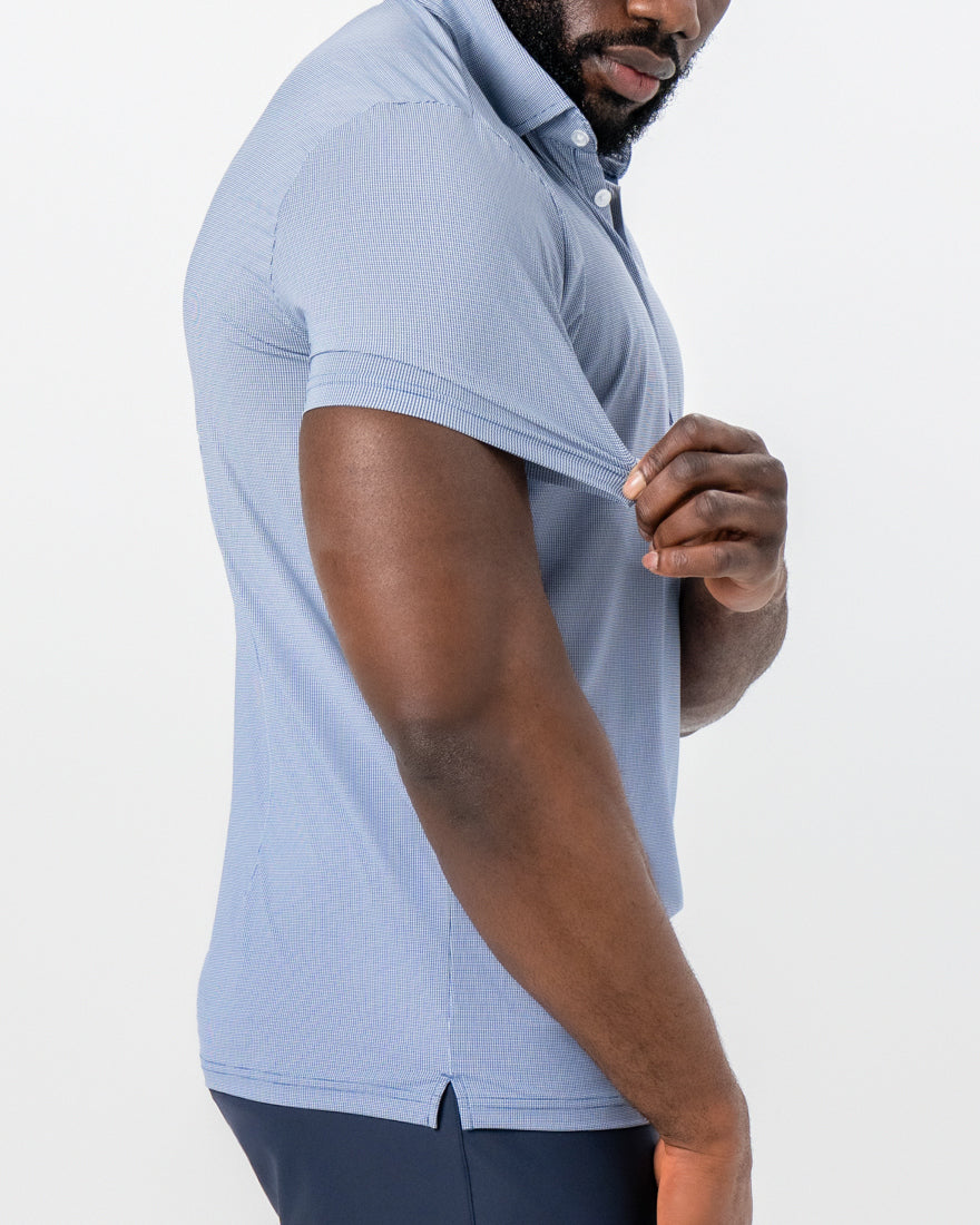 "The Crosby" Navy & White Mini Geo Pattern