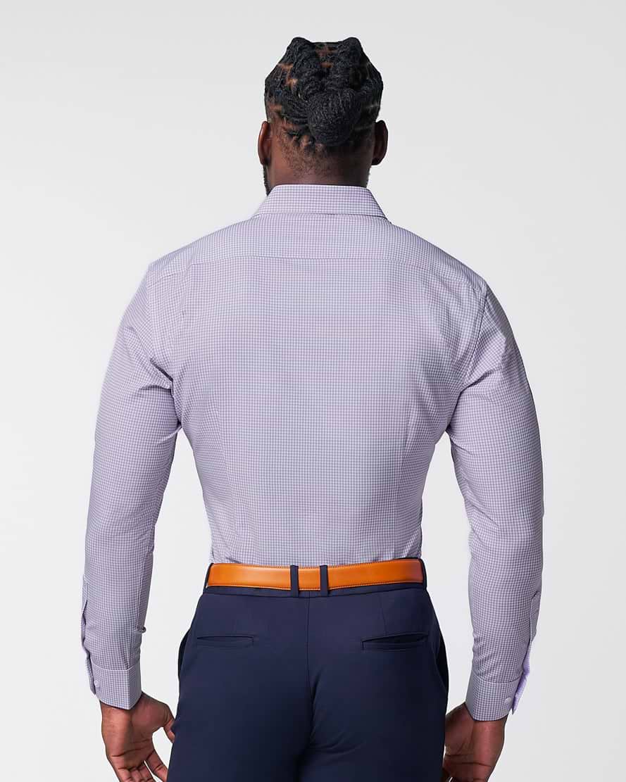 "The Arlo" Lavender Double Check - Classic Fit
