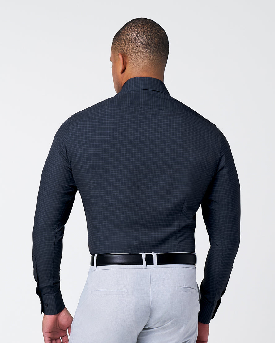 "The Avenue" Charcoal Grey & Light Grey Windowpane