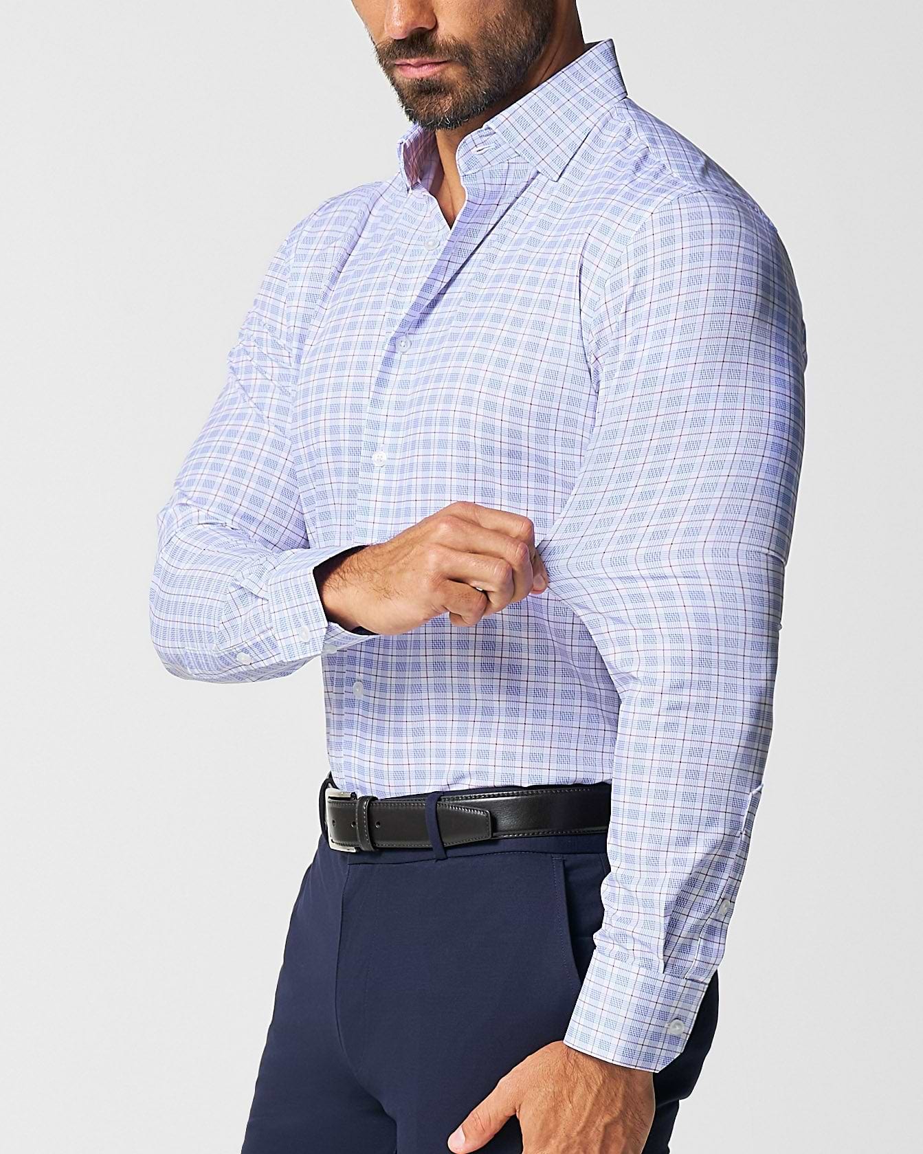 "The Baron" Purple and Blue Plaid