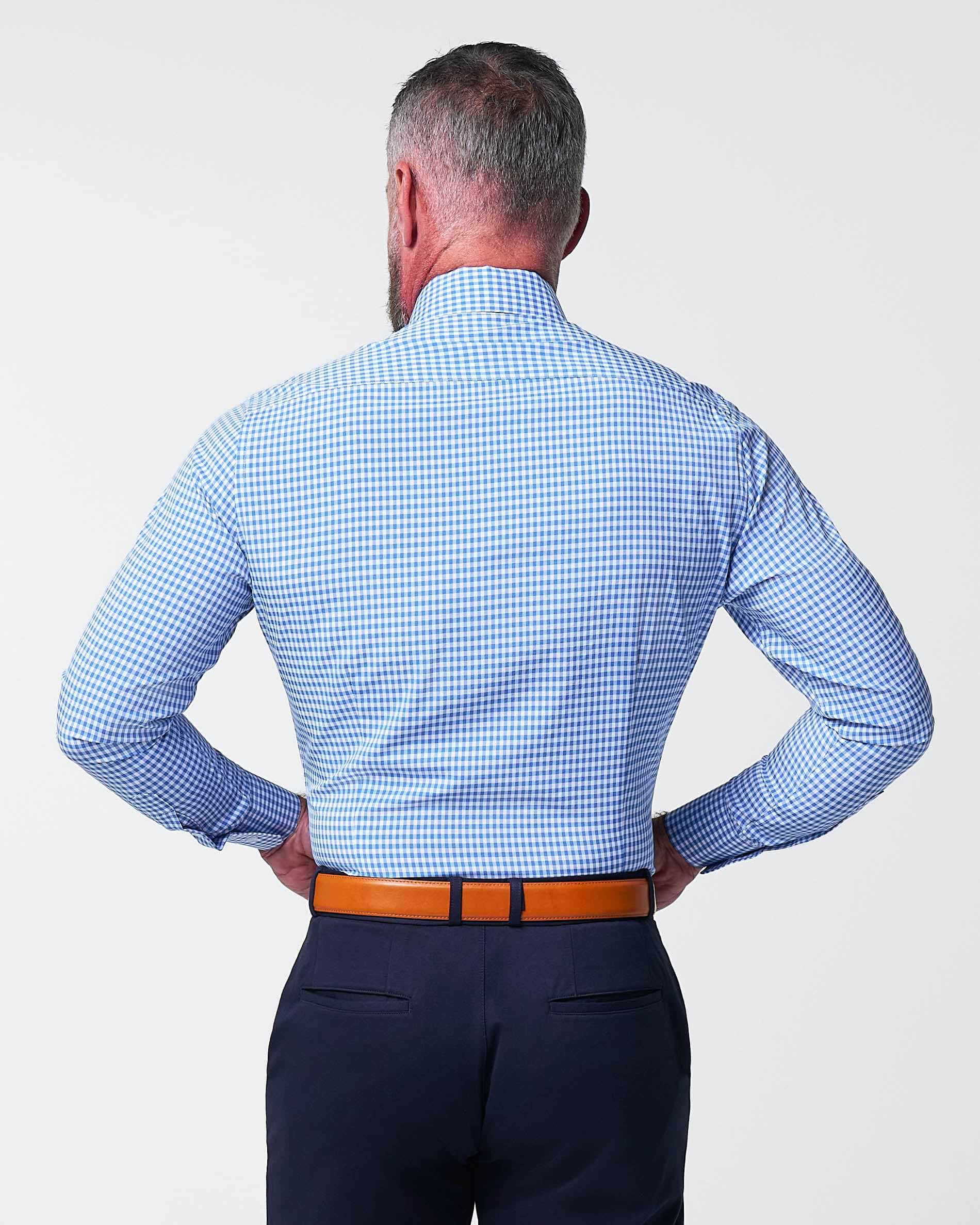 "The Bonino" Blue Gingham