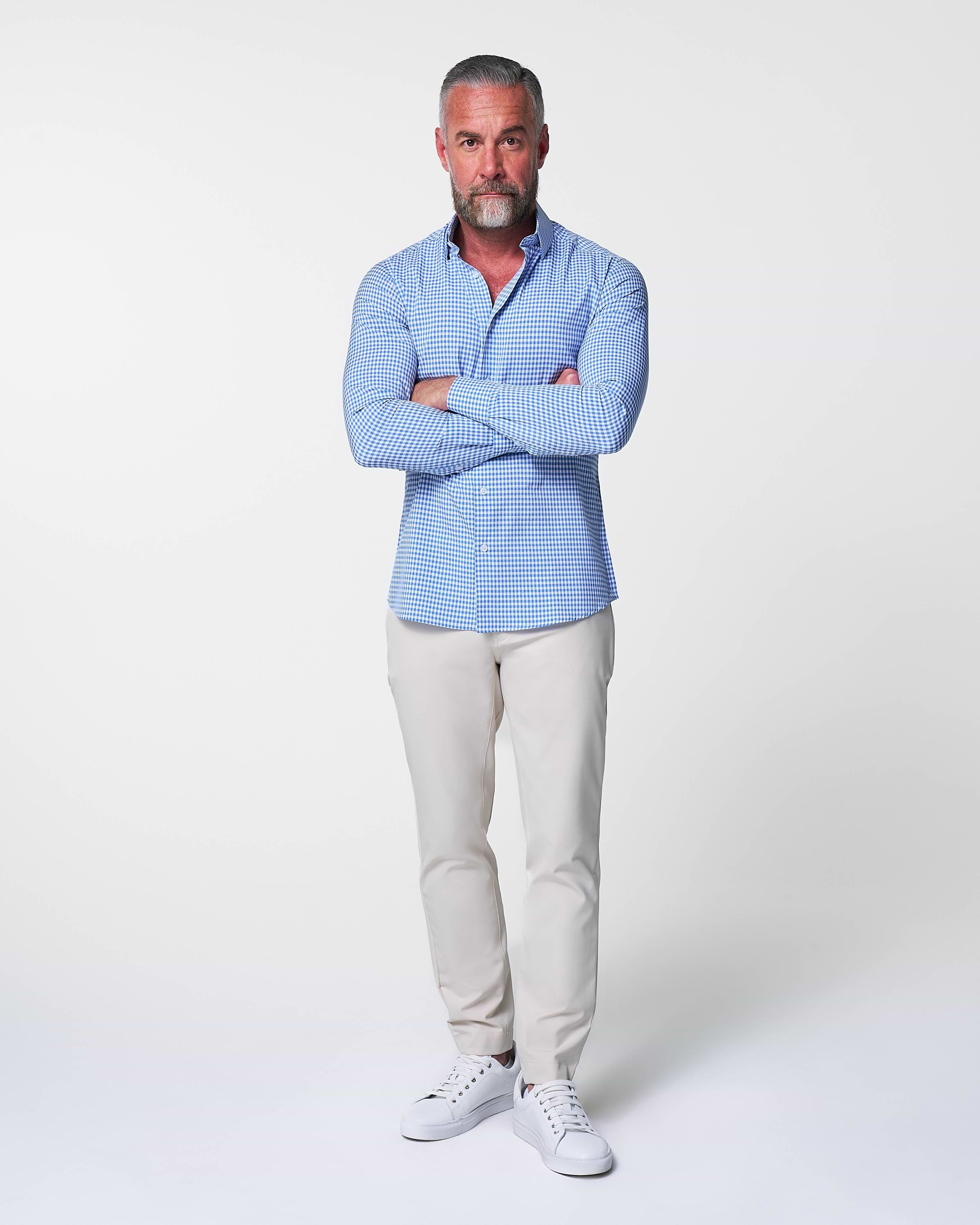"The Bonino" Blue Gingham