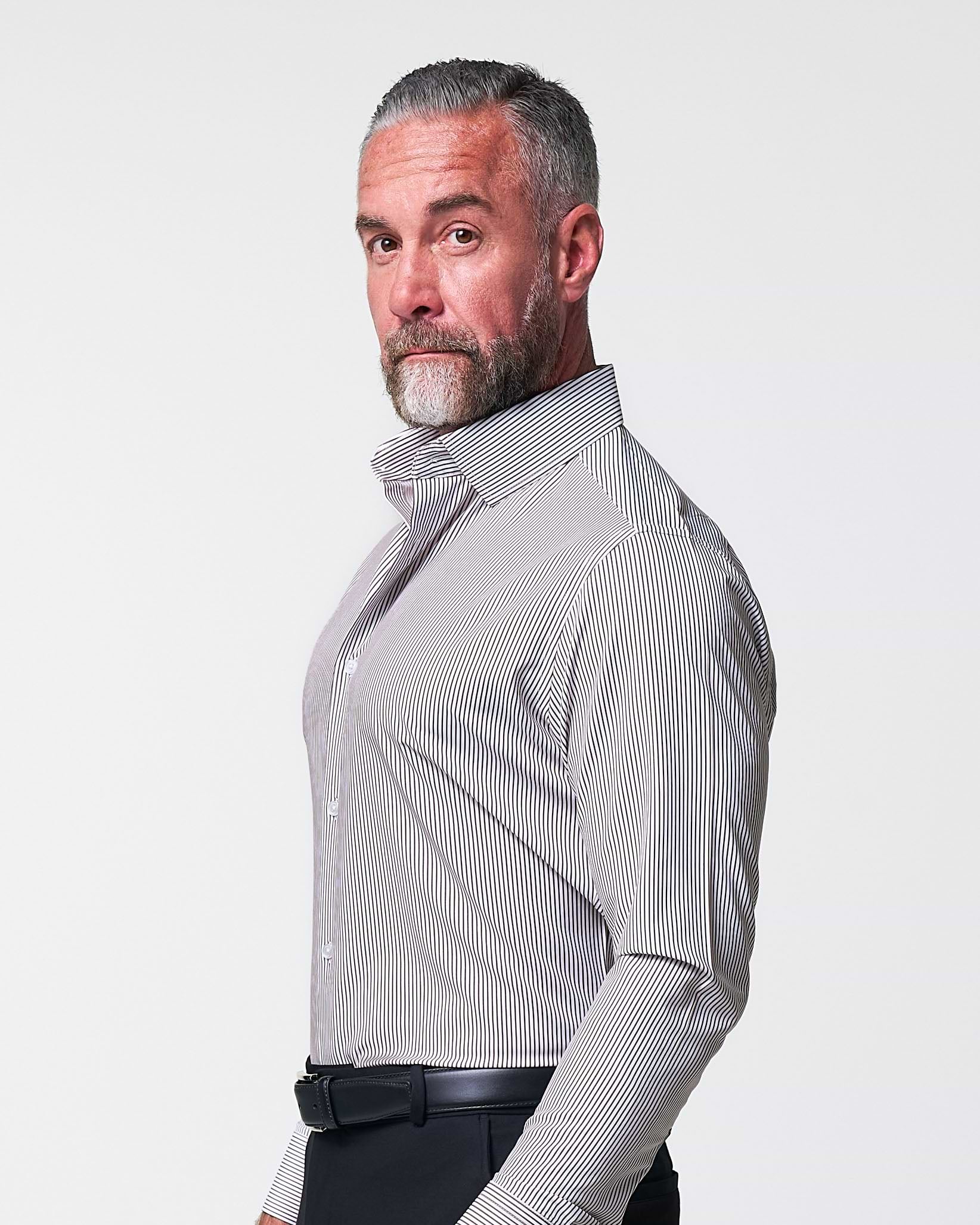 ''The Calloway'' Dark Brown Bengal Stripe