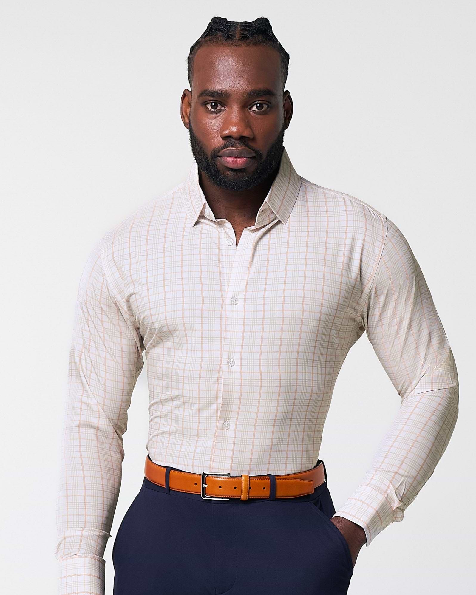 "The Carl" Orange, Yellow, & White Plaid