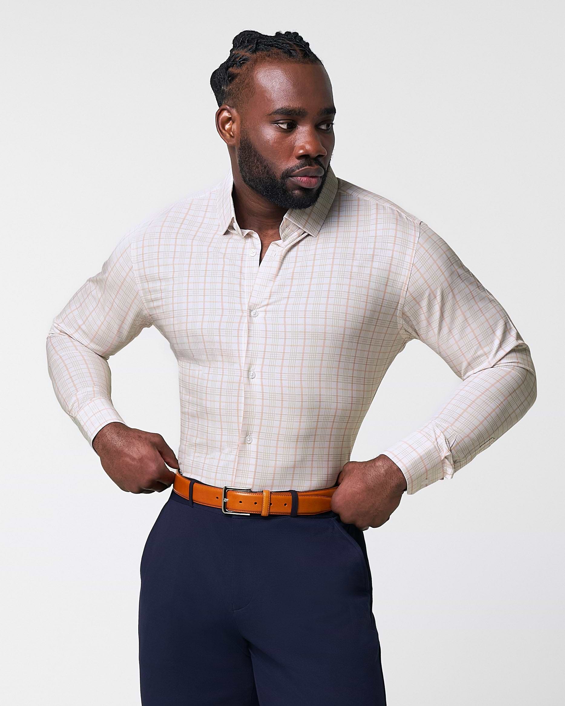 "The Carl" Orange, Yellow, & White Plaid