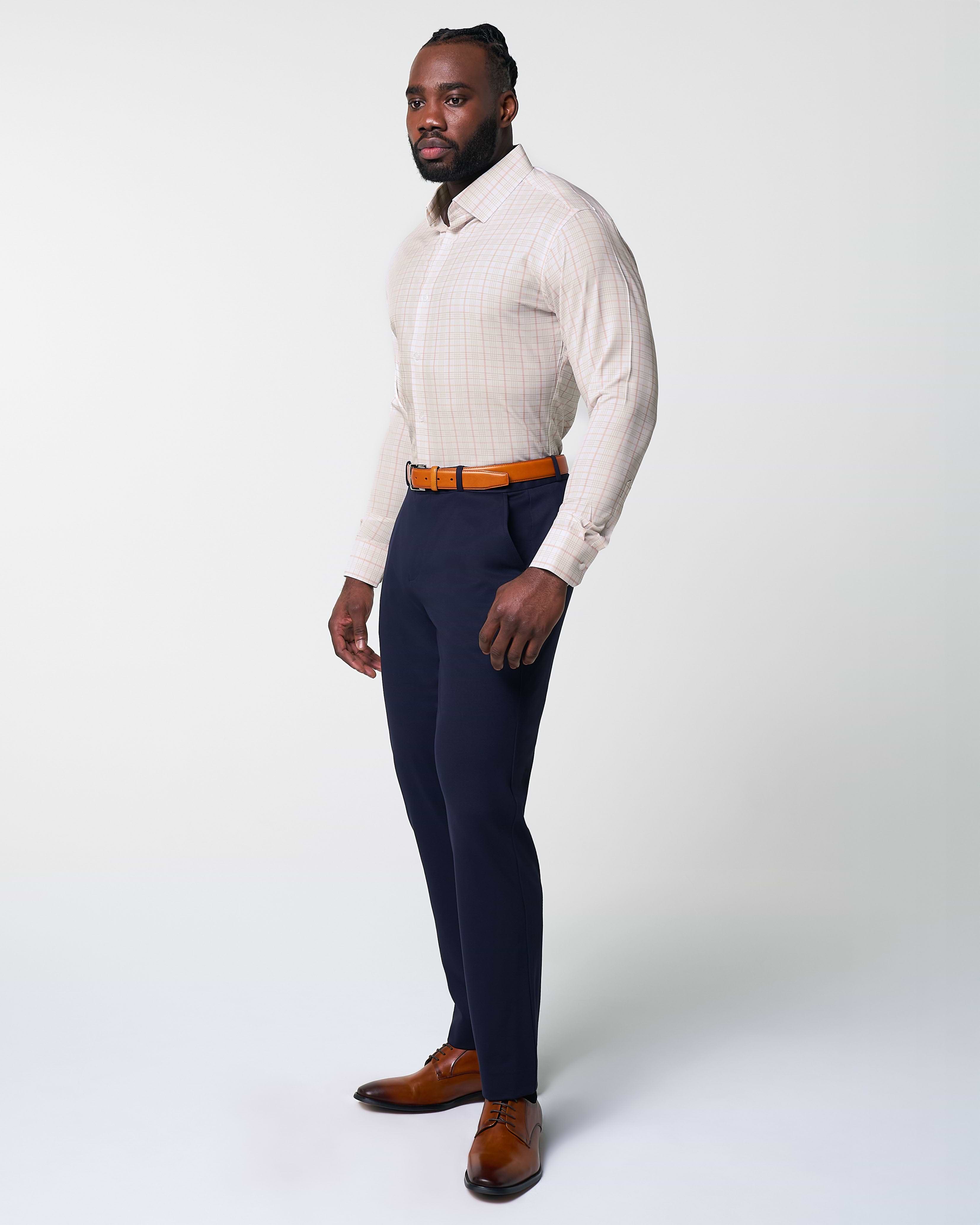 "The Carl" Orange, Yellow, & White Plaid