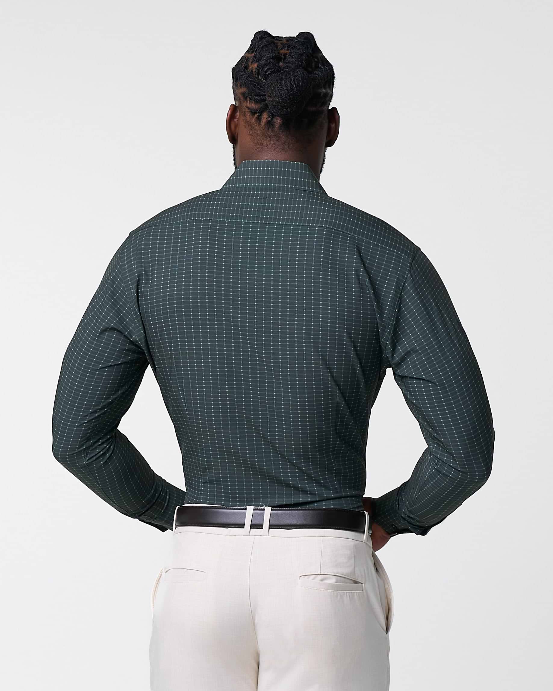 "The Colby" Dark Green & Mint Windowpane