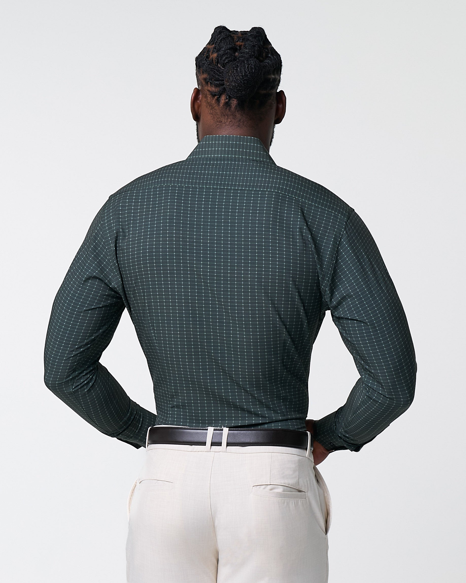 "The Colby" Dark Green & Mint Windowpane