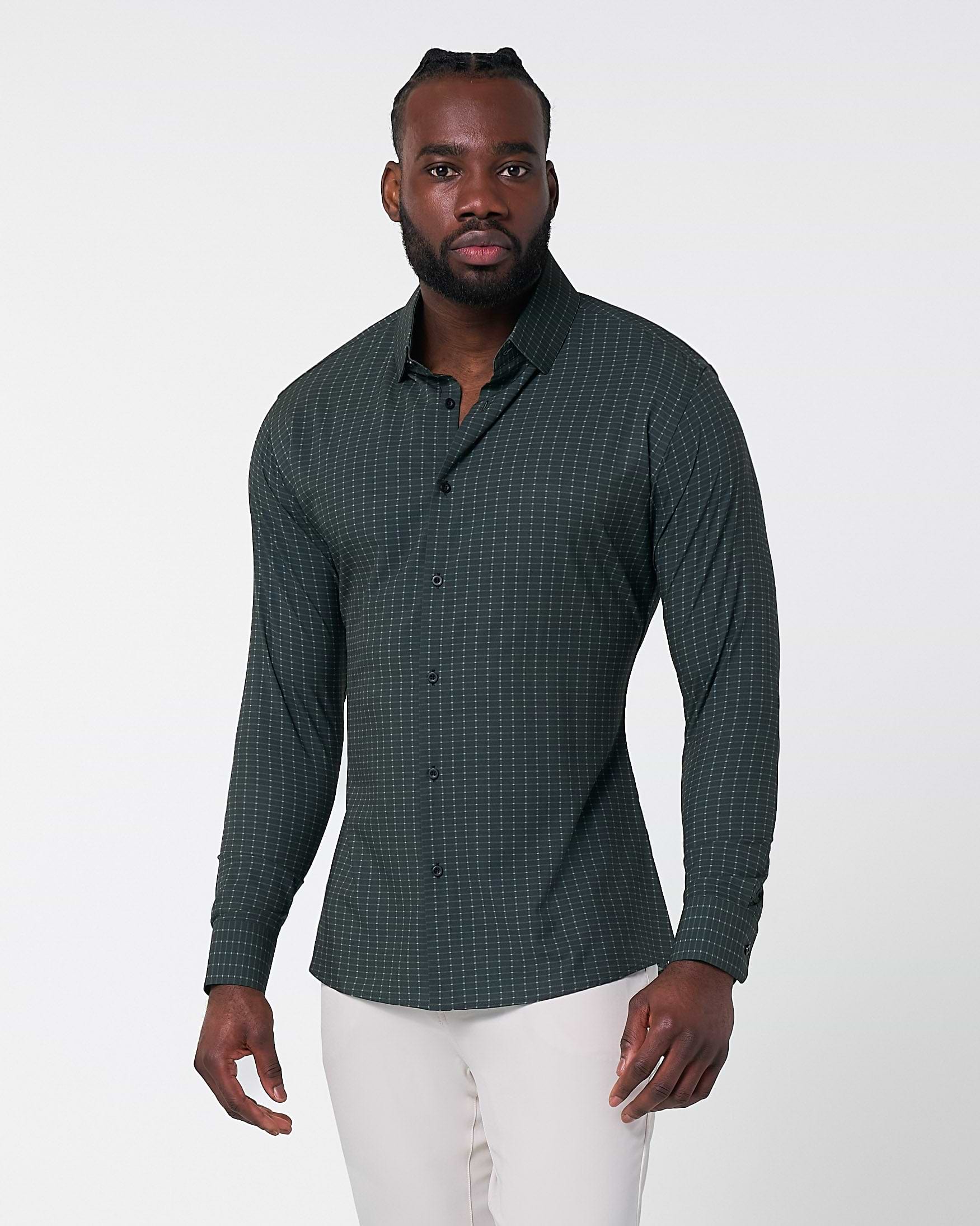 "The Colby" Dark Green & Mint Windowpane