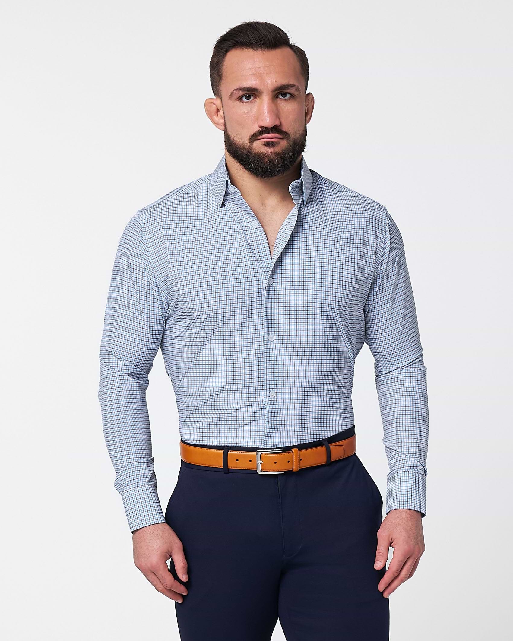 "The Dalton" Purple & Light Blue Windowpane