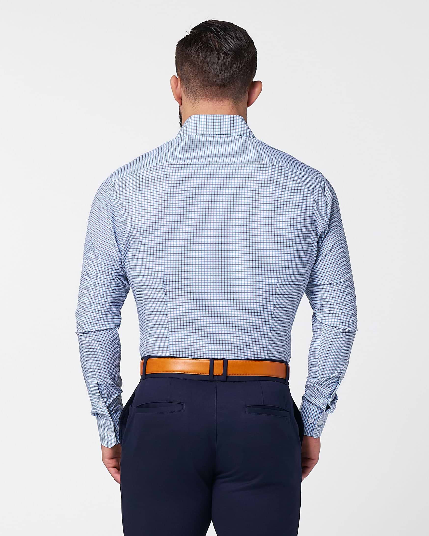 "The Dalton" Purple & Light Blue Windowpane