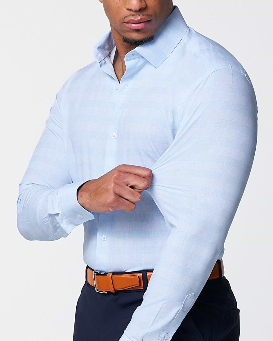 "The Flynn" Light Blue & White Plaid