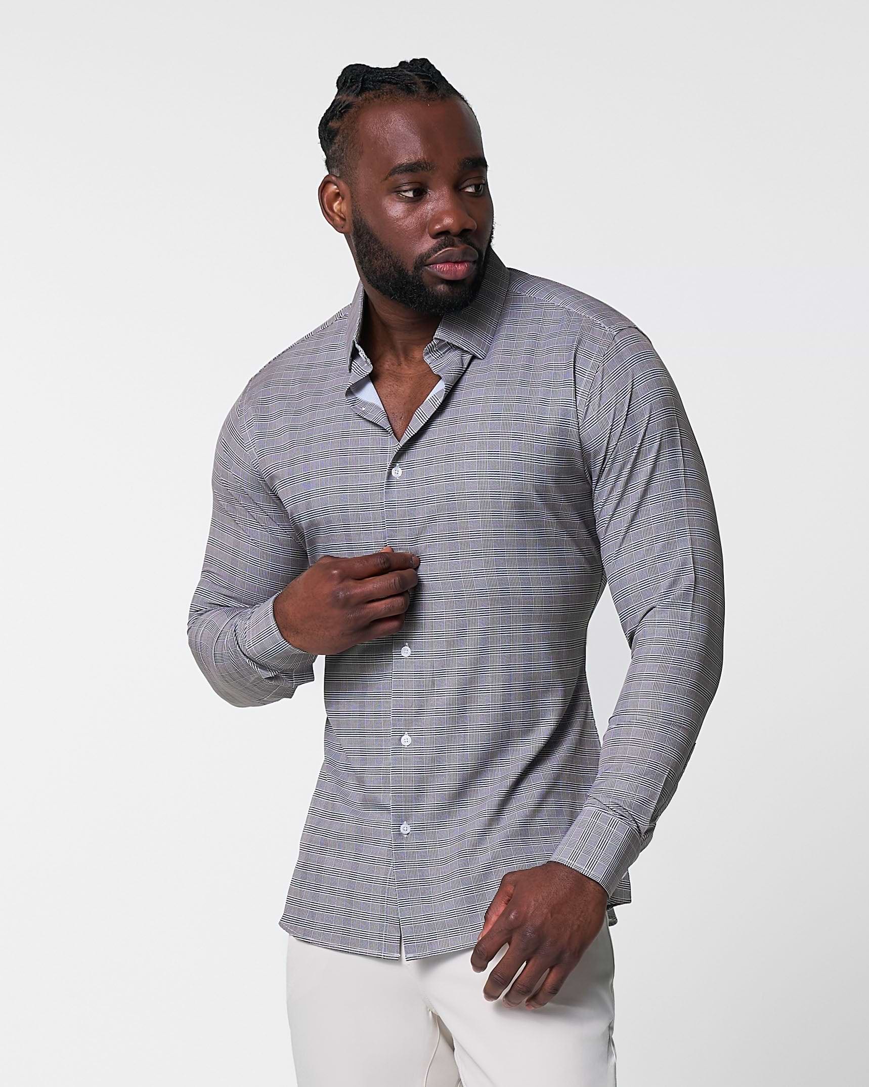 "The Gunnar" Grey and Black Plaid