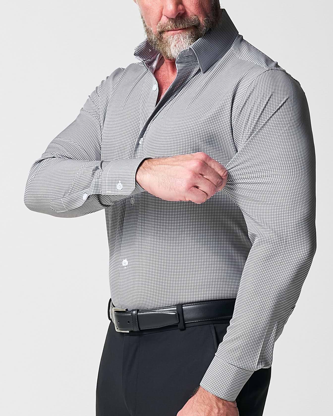 "The Harris" Grey Roped Windowpane