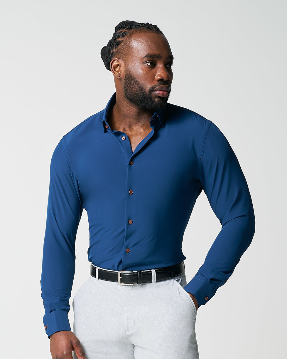 "The Howard" Solid Navy - Classic Fit