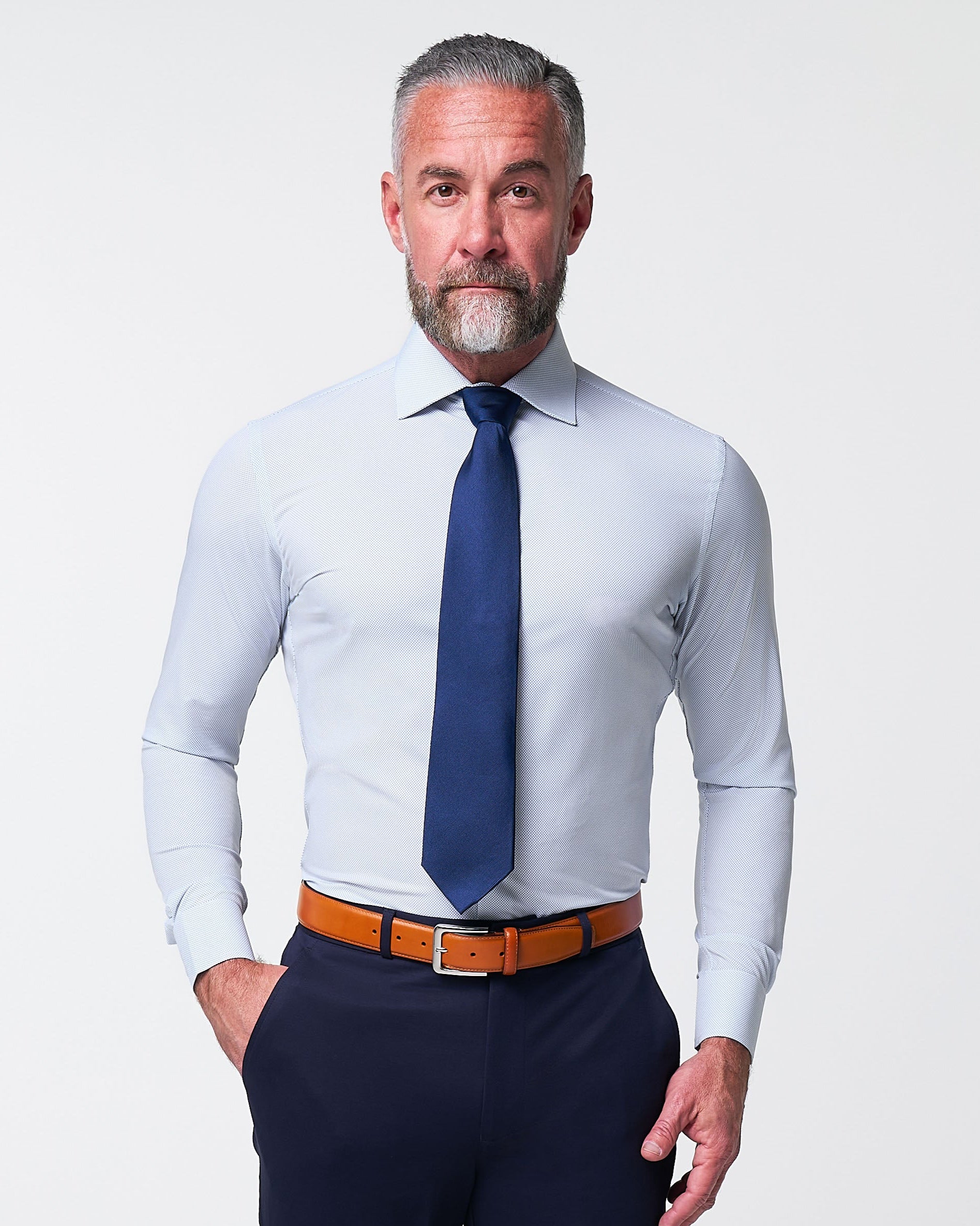 "The Jameson" Mini Navy Dot - Classic Fit