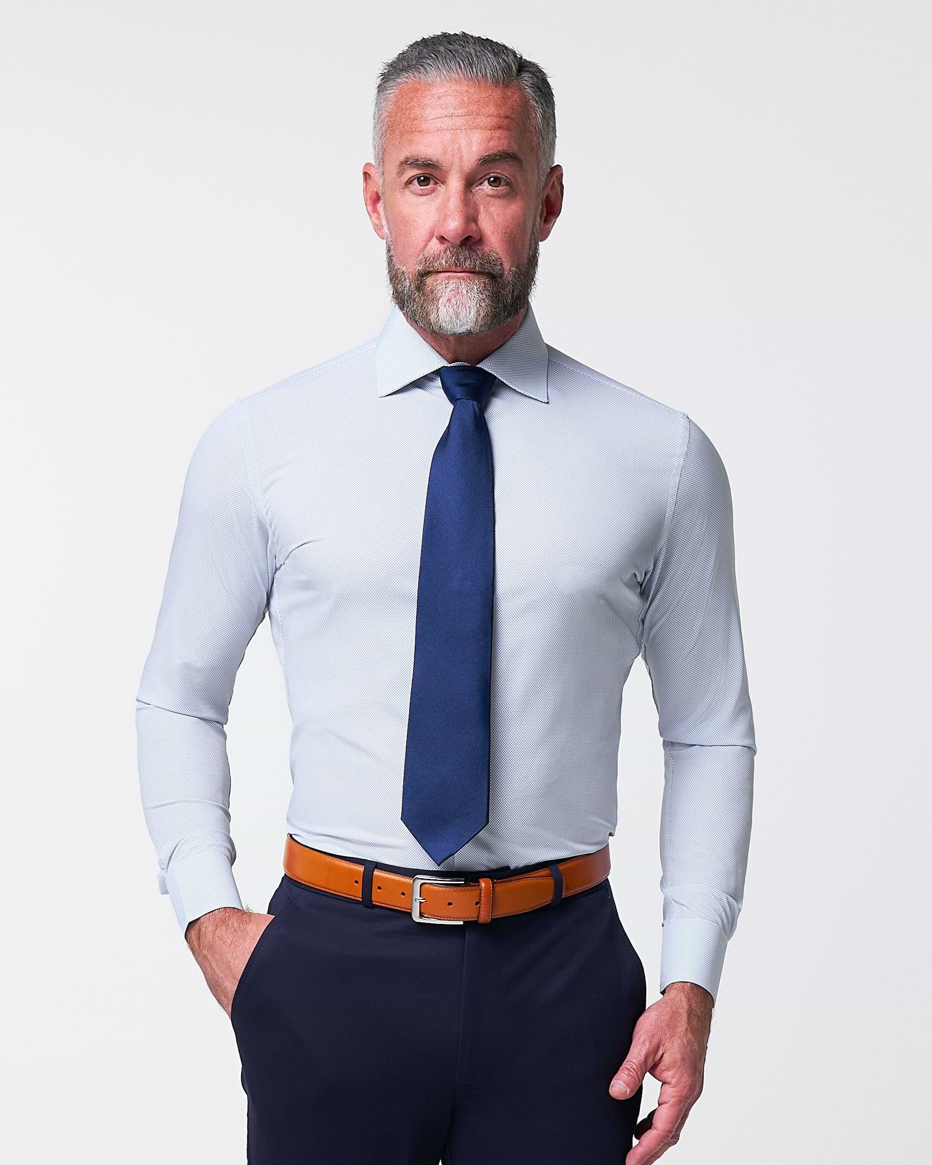 "The Jameson" Mini Navy Dot Print