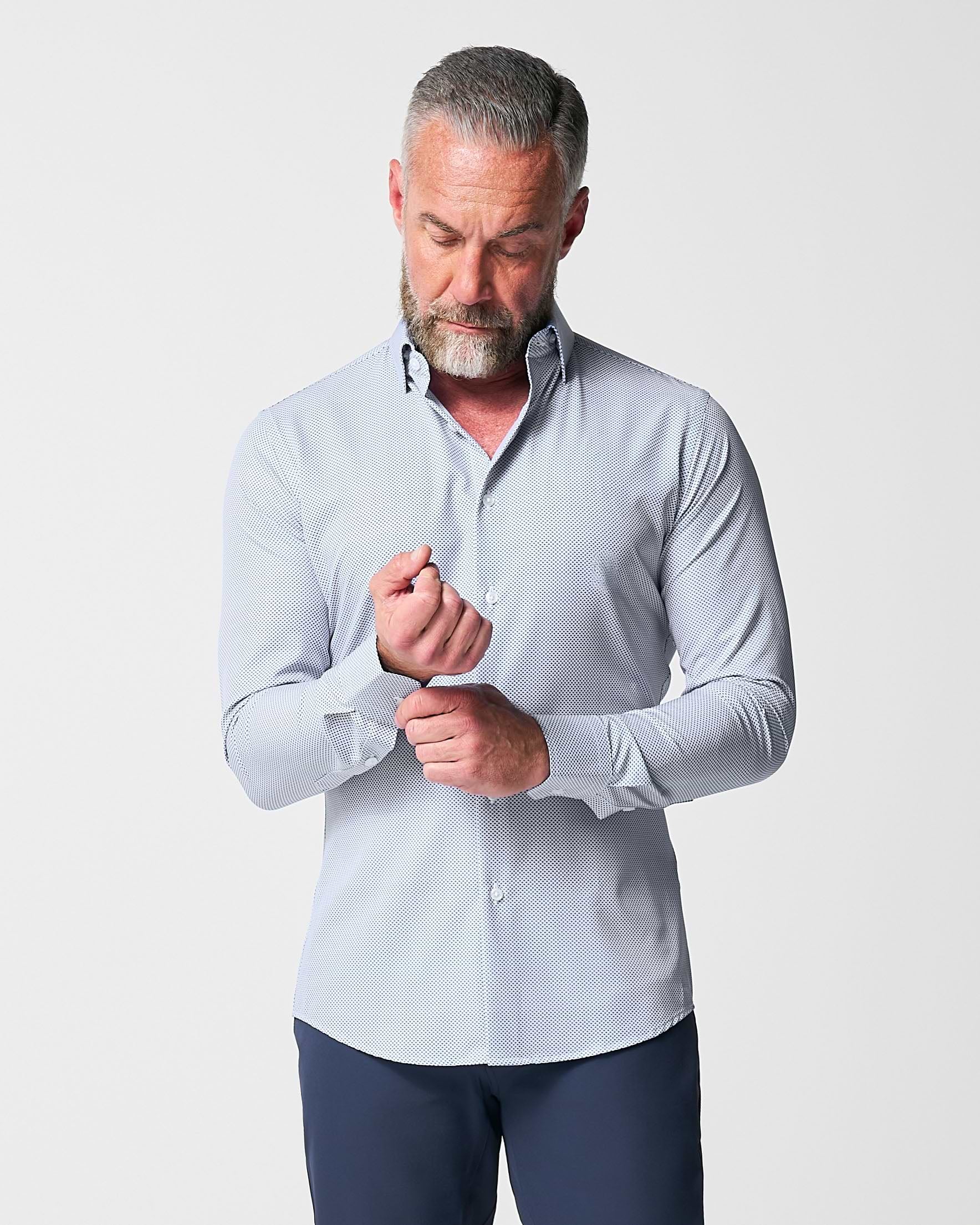 "The Jameson" Mini Navy Dot Print