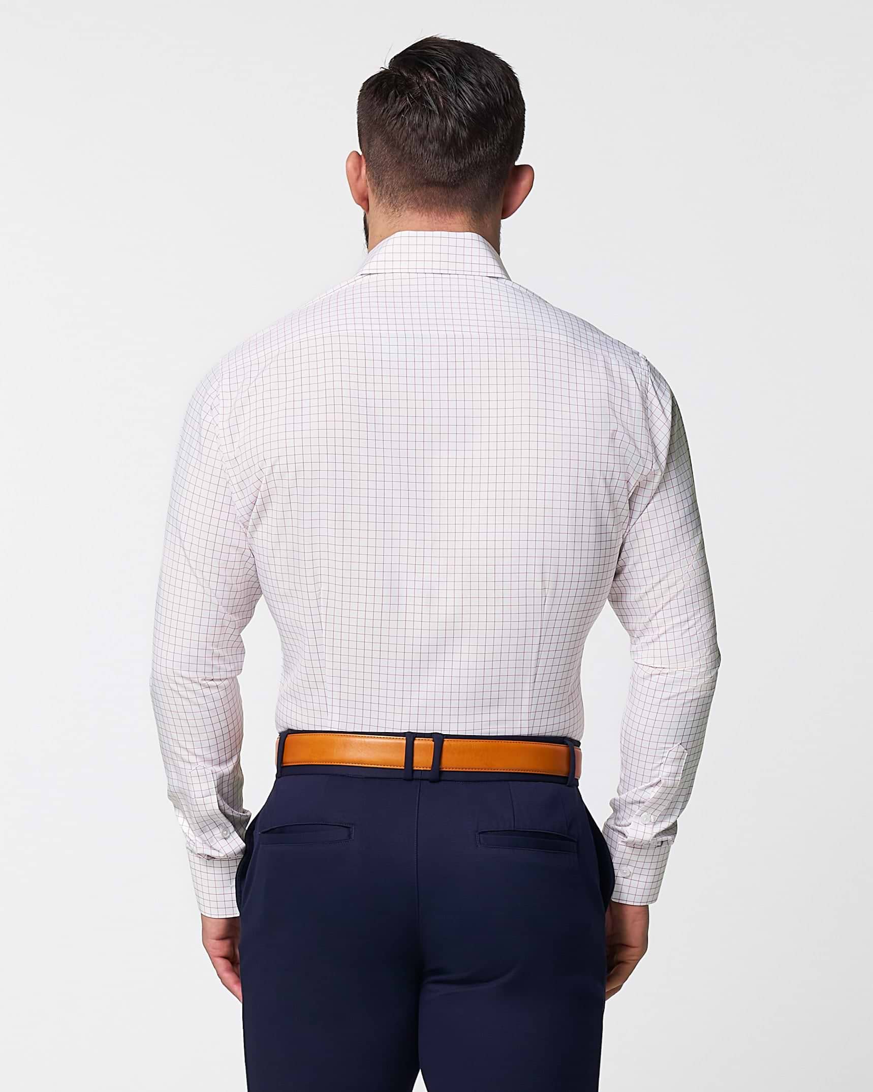 "The Julius" Maroon Windowpane
