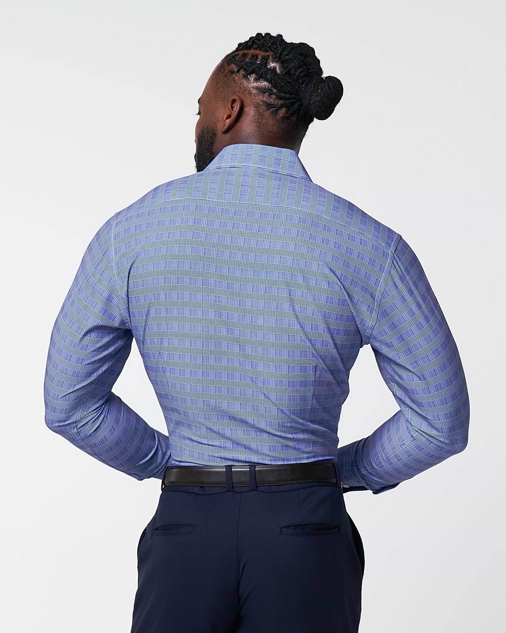 "The Knox" Navy & White Plaid